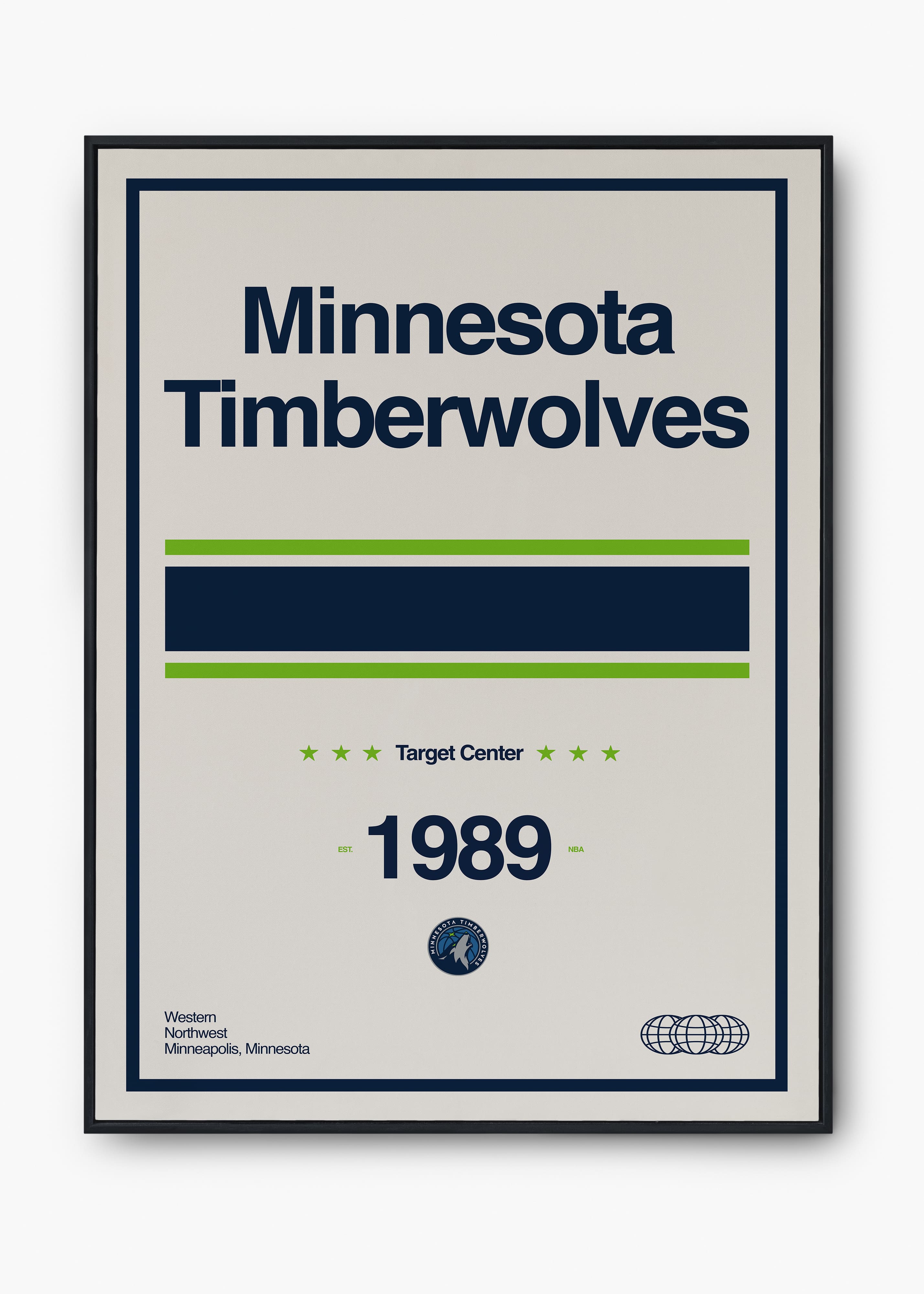 Quadro NBA Minnestoa Timberwolves