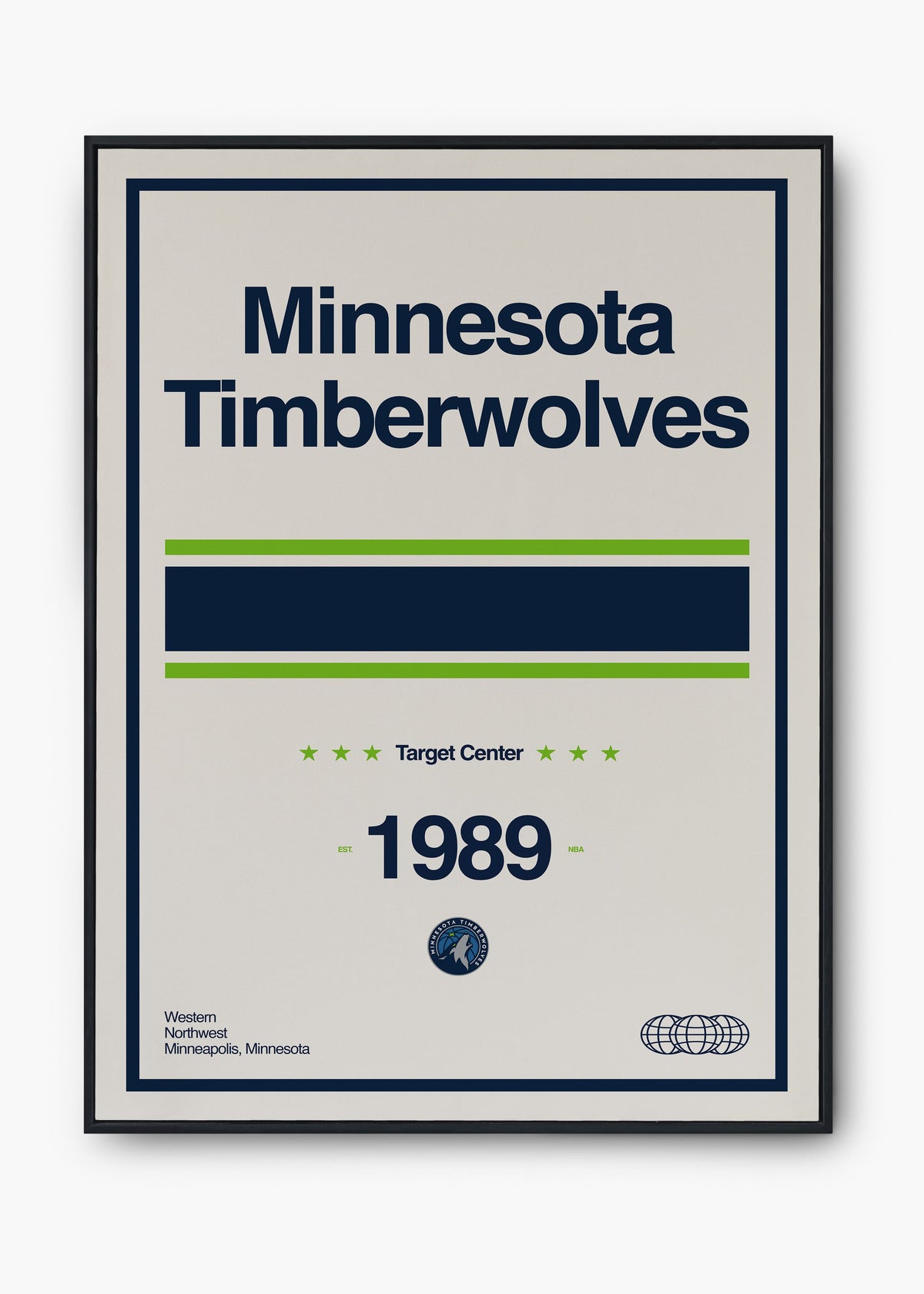 Quadro NBA Minnestoa Timberwolves