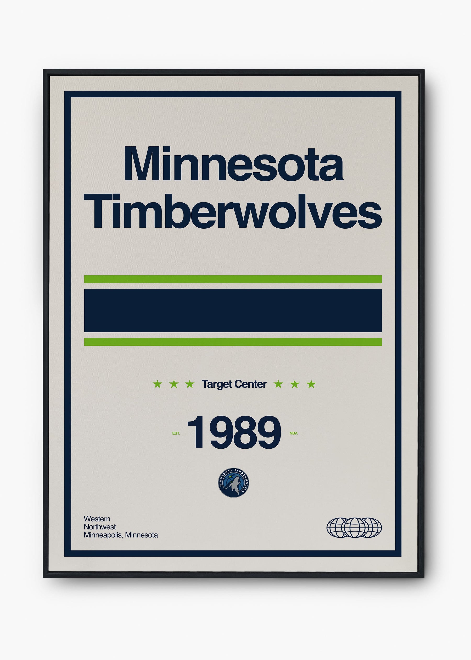 Quadro NBA Minnestoa Timberwolves