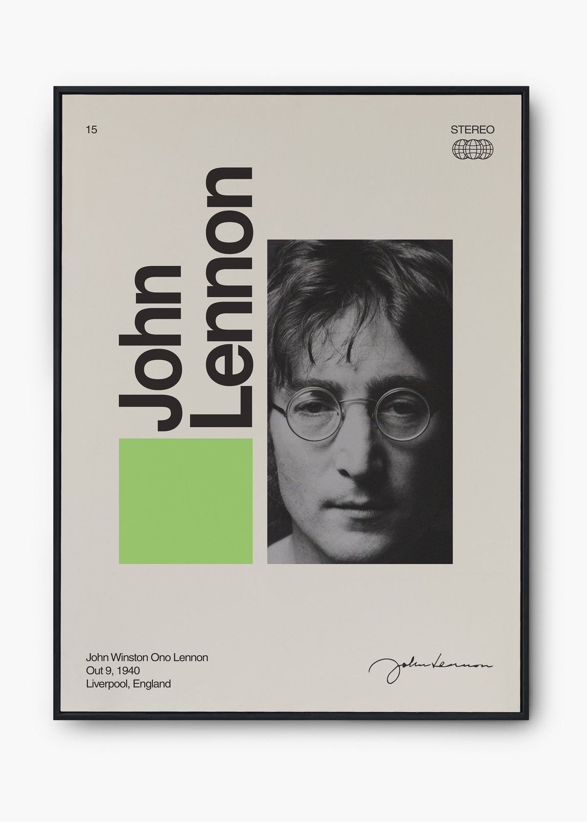 Quadro Signature John Lennon