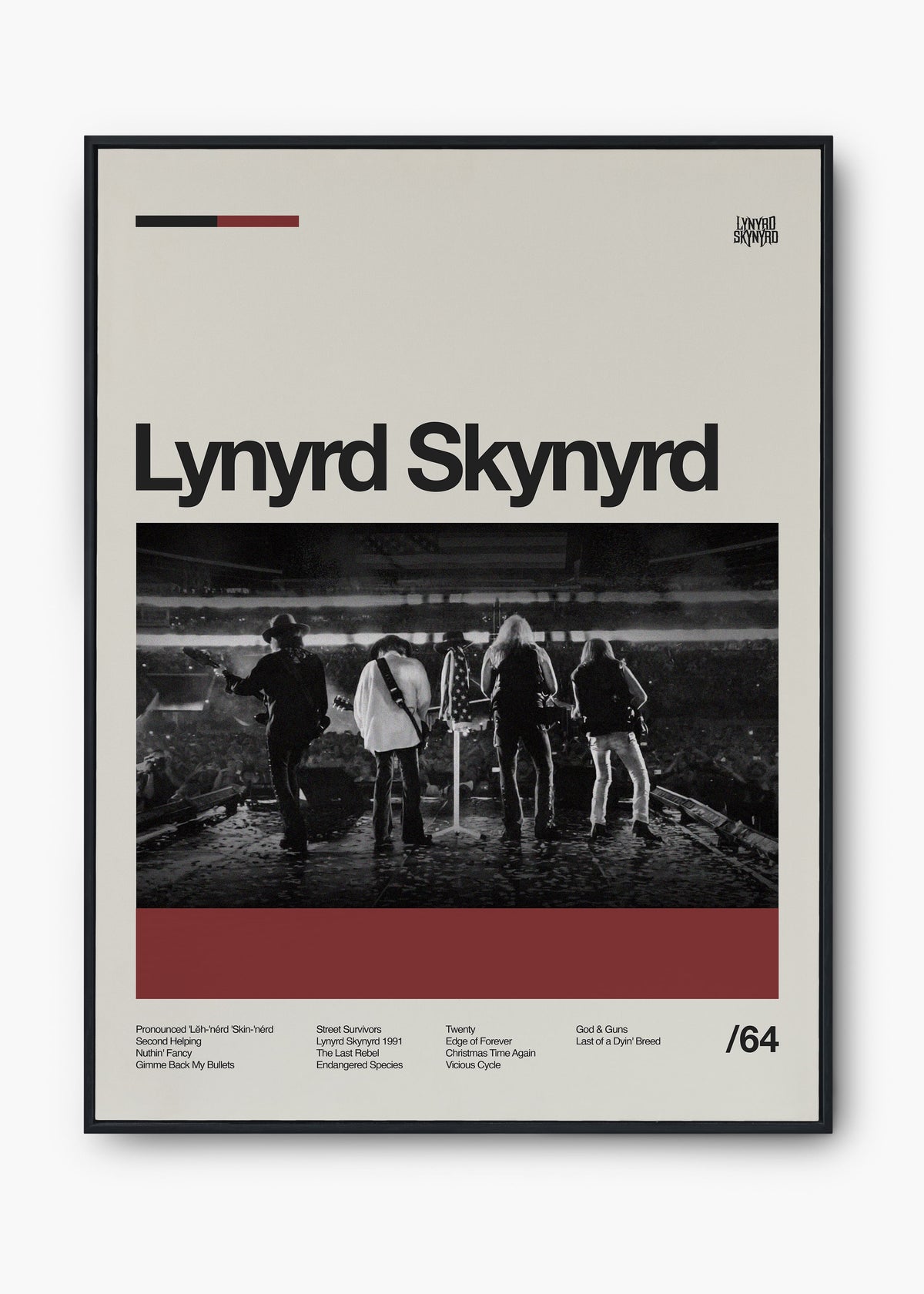 Quadro Lynyrd Skynyrd Banda