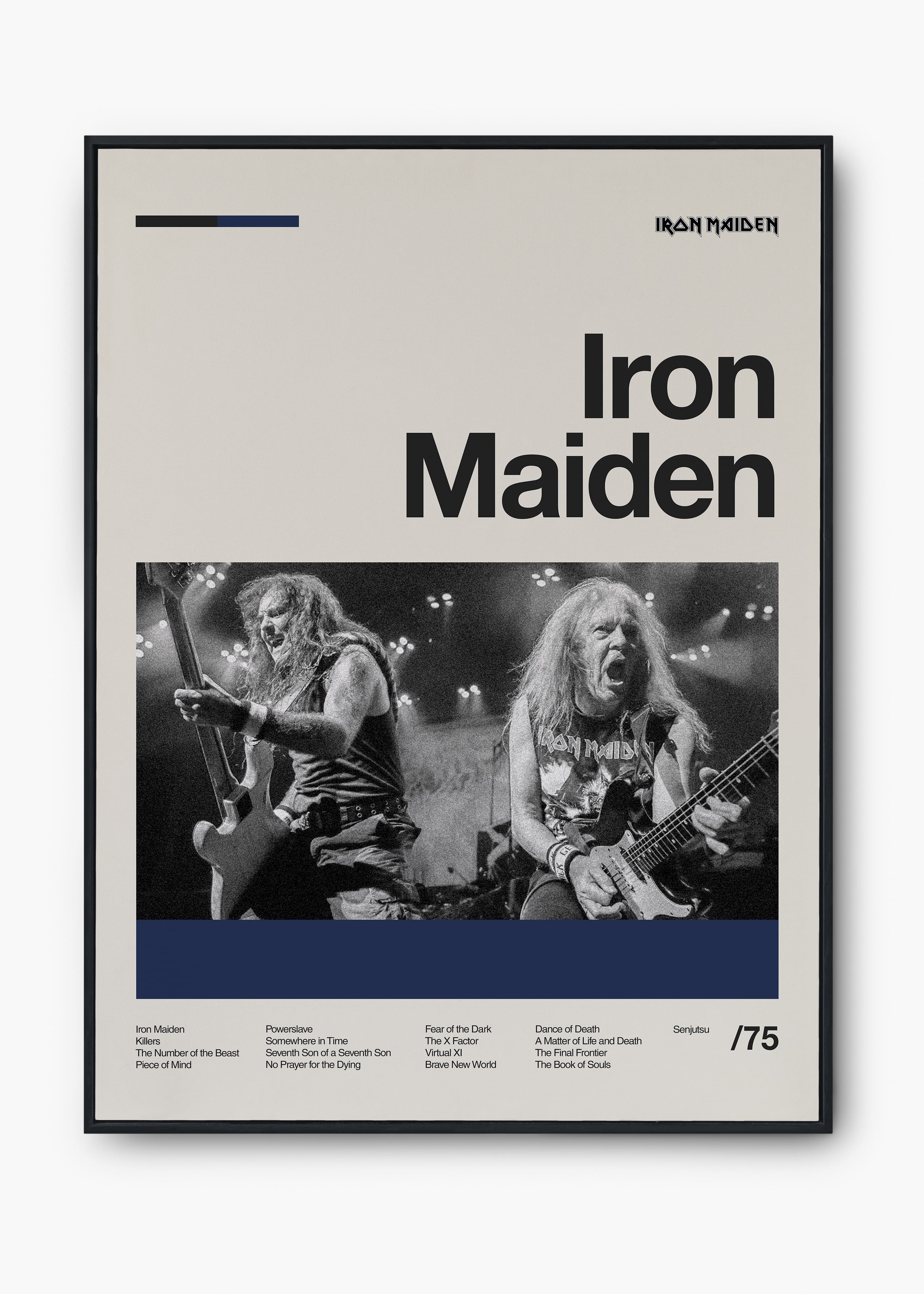 Quadro Iron Maiden Banda