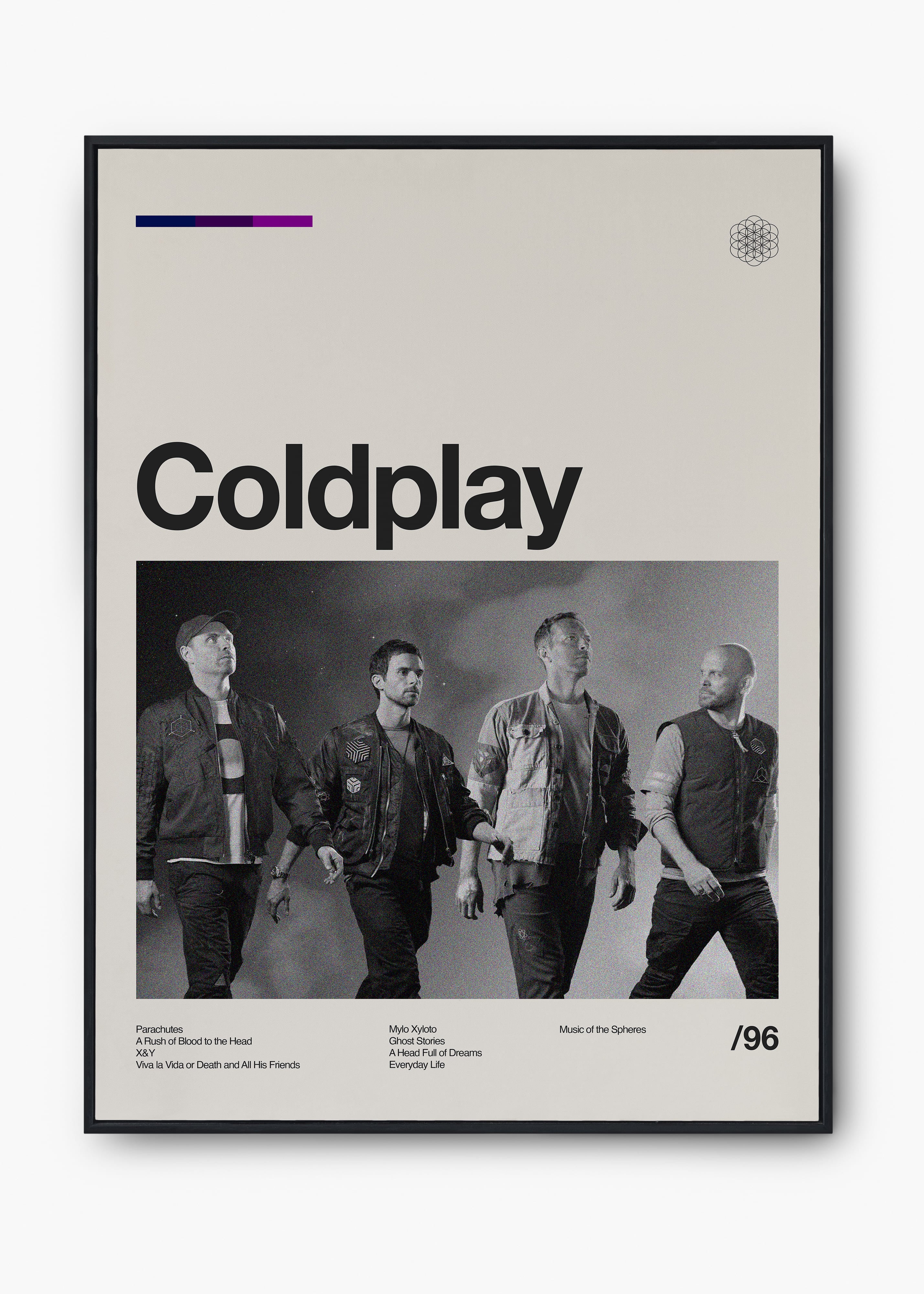 Quadro Coldplay Banda
