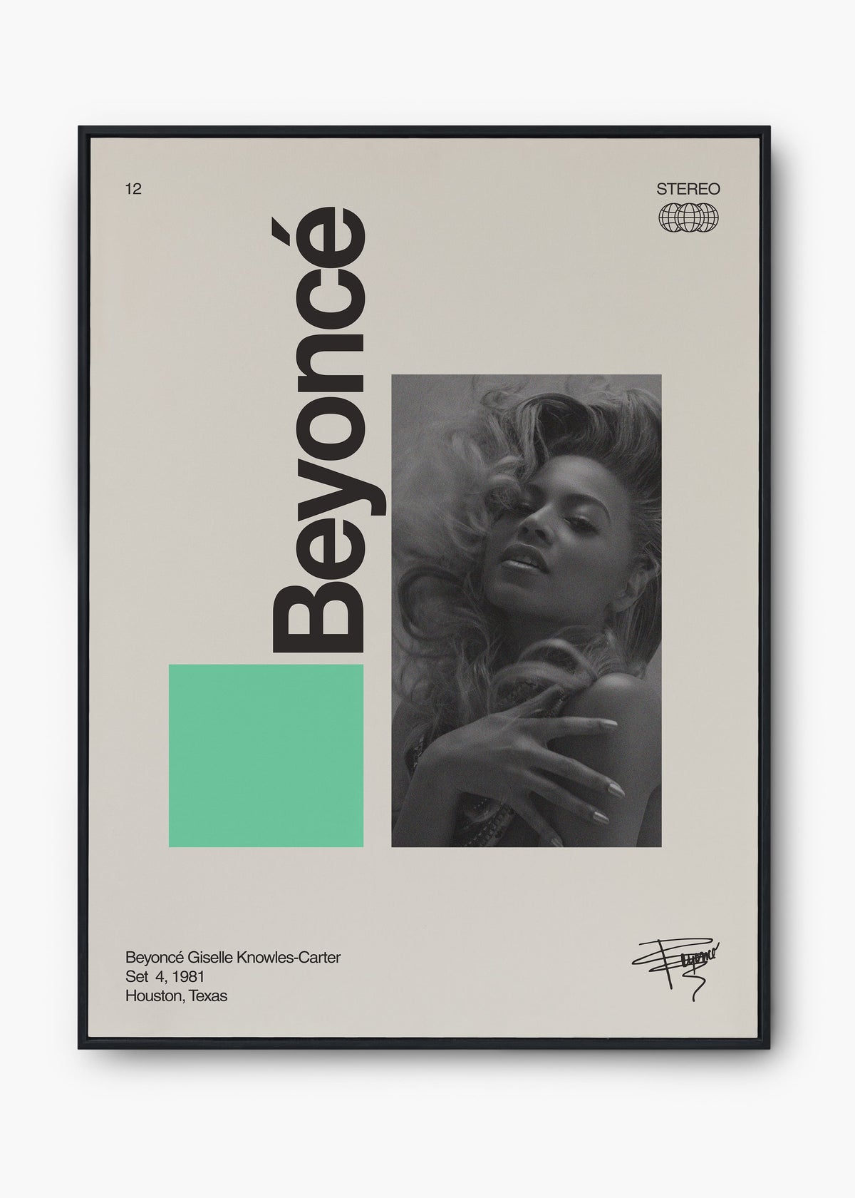 Quadro Signature Beyoncé