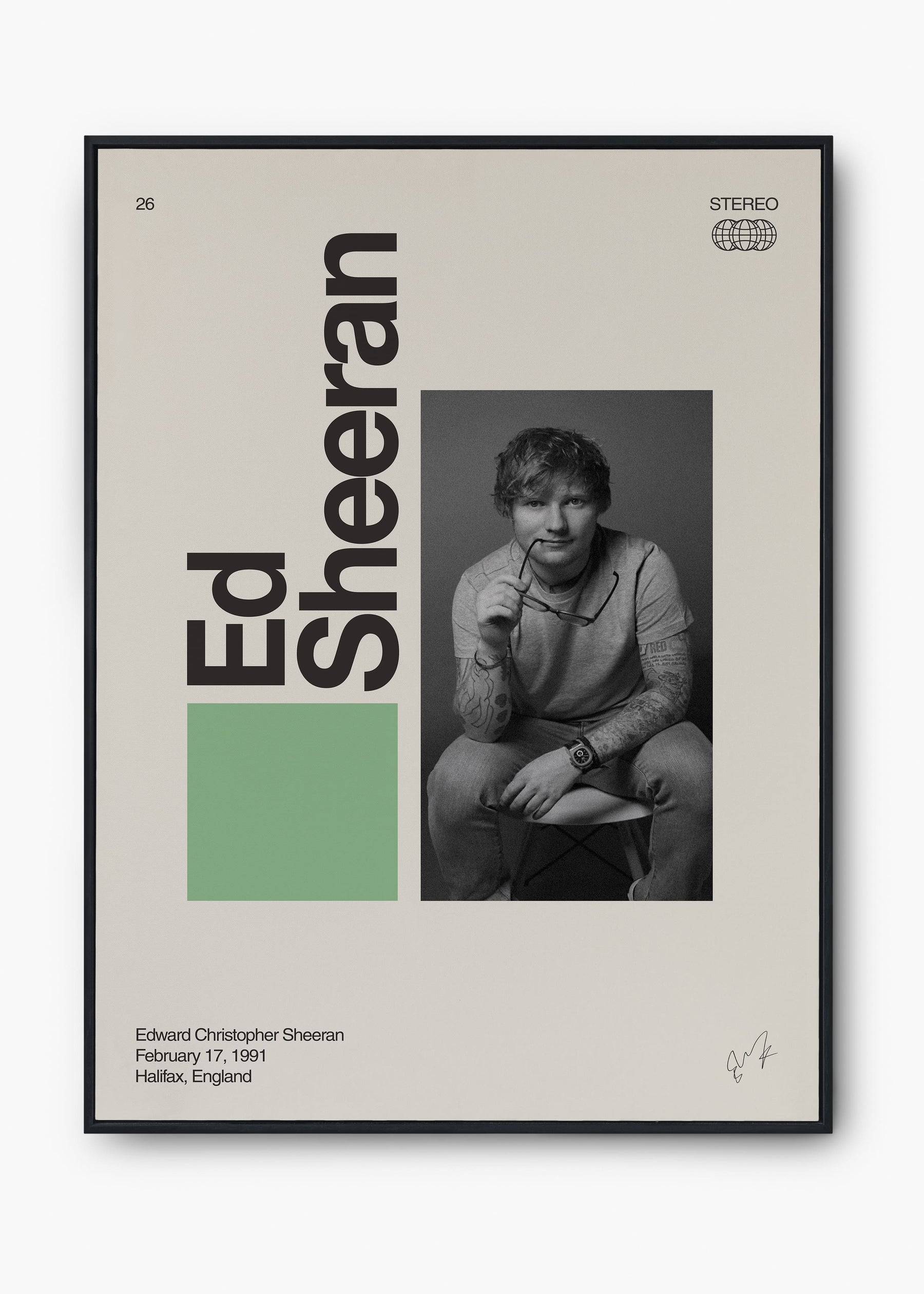 Quadro Signature Ed Sheeran