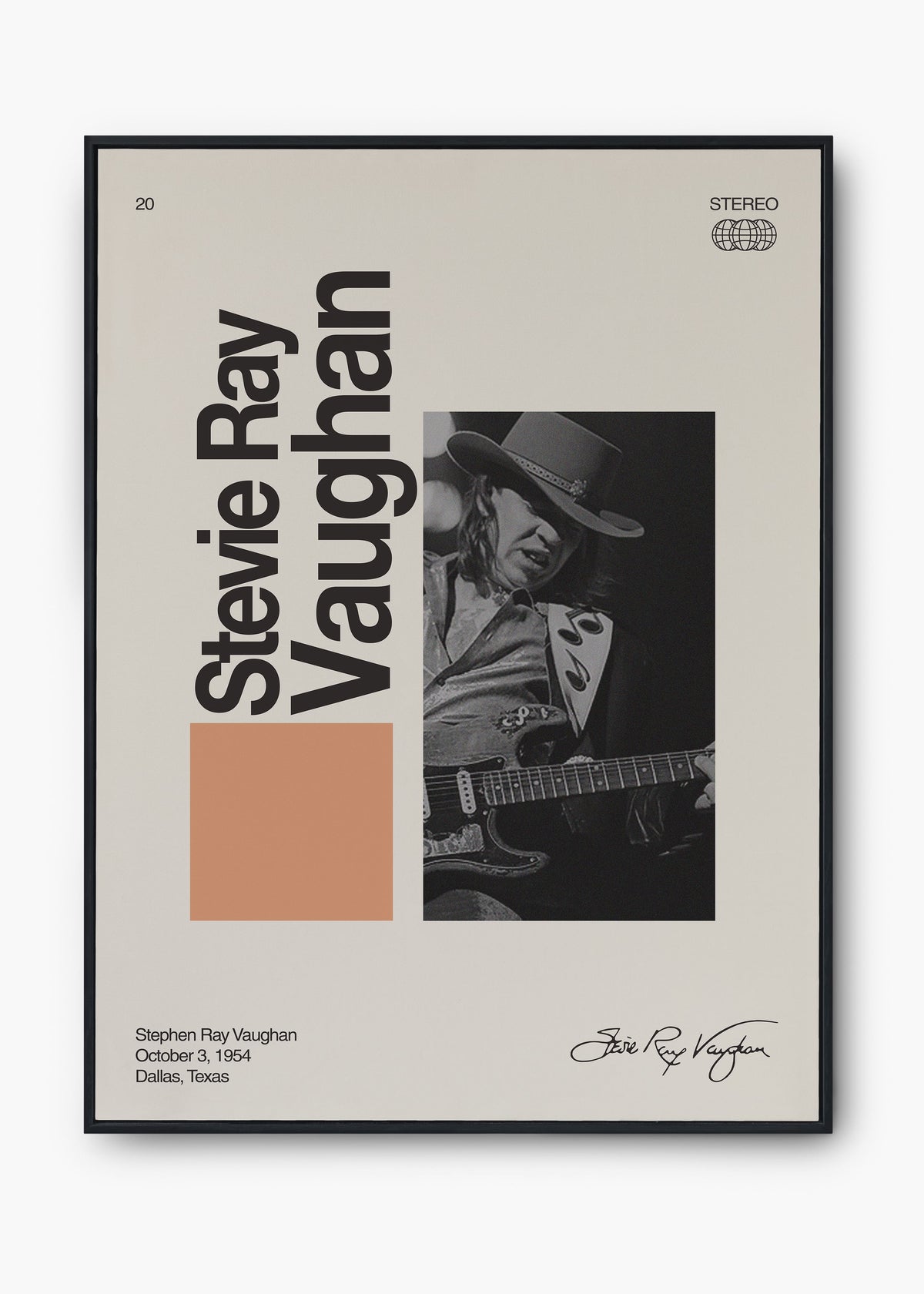 Quadro Signature Stevie Ray Vaughan