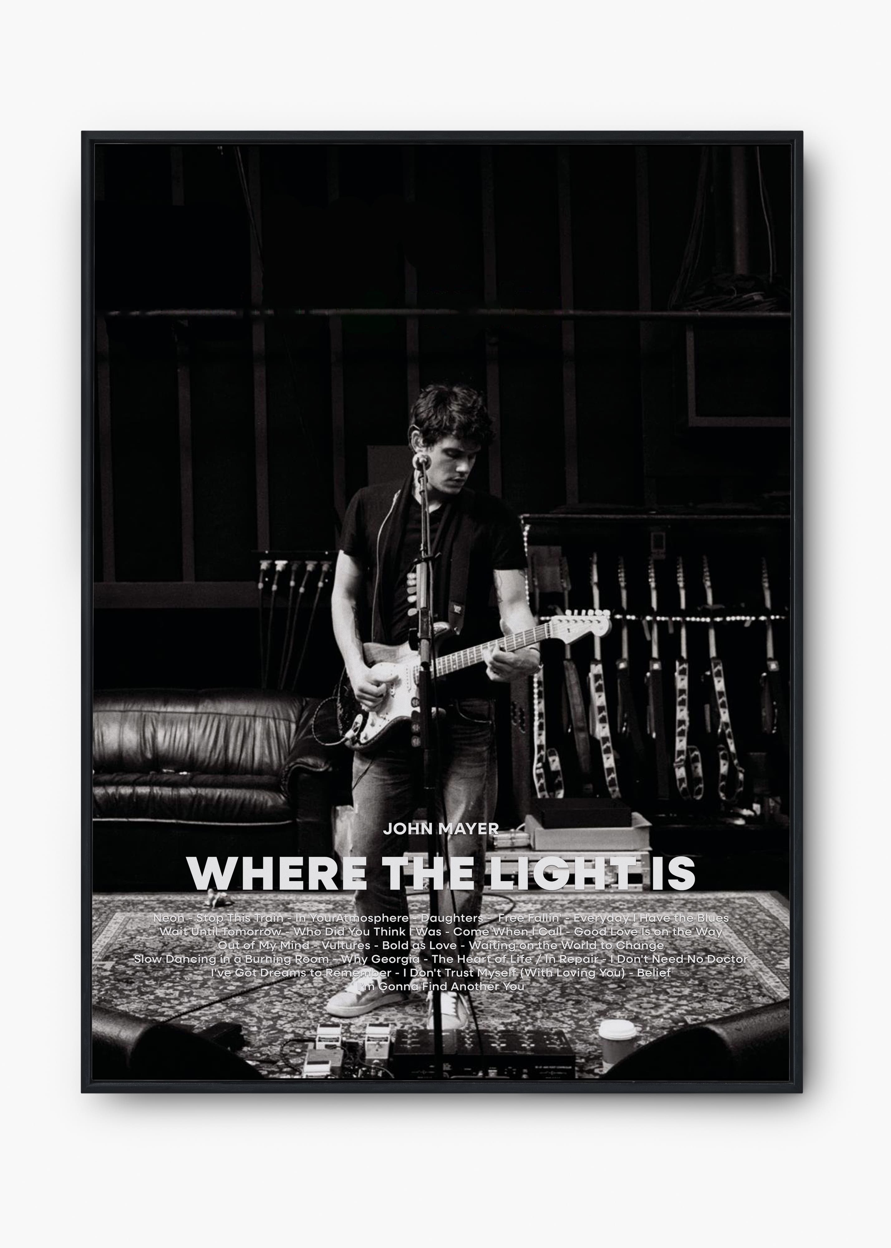 Quadro John Mayer Where The Light Is Capa