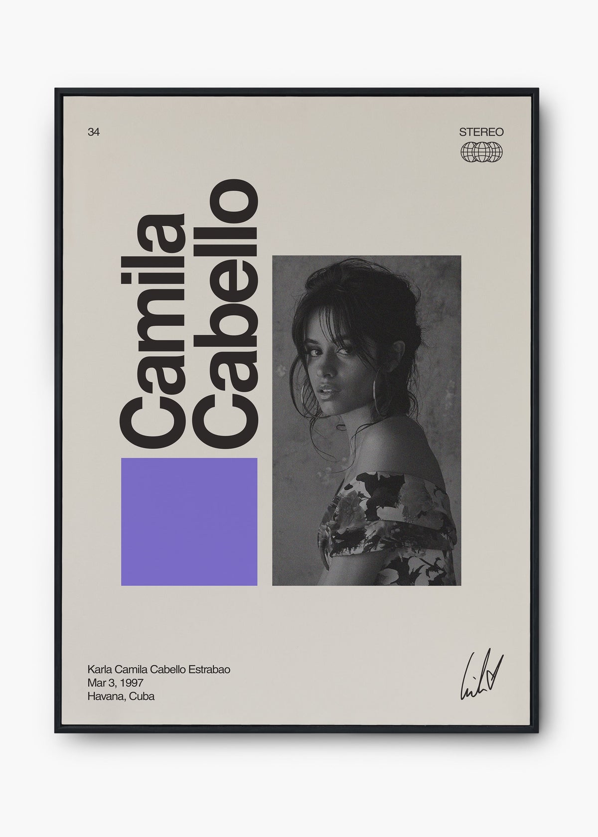 Quadro Signature Camila Cabello