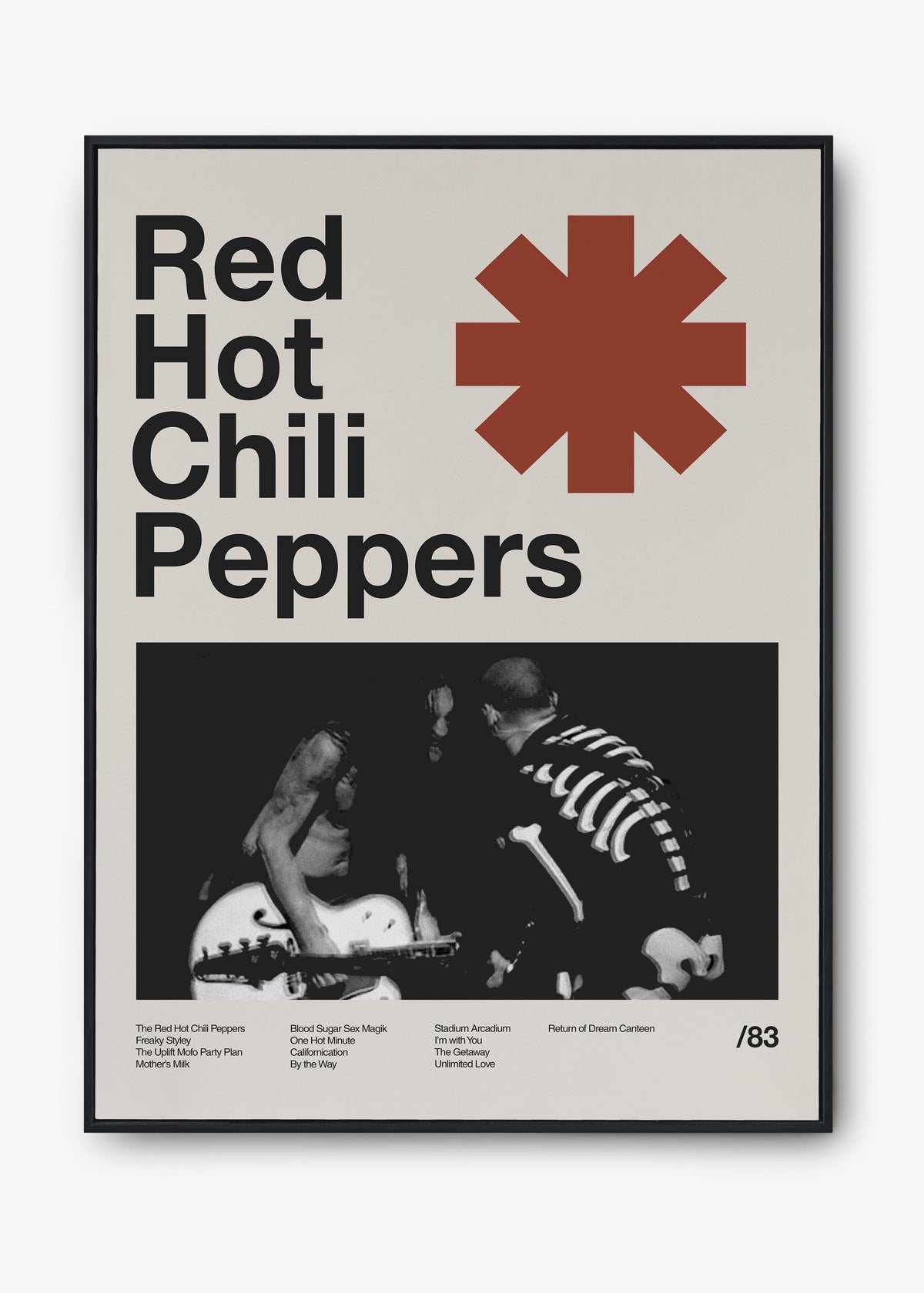 Quadro Red Hot Chili Peppers Banda