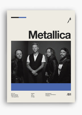 Quadro Metallica Banda