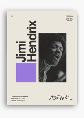 Quadro Signature Jimi Hendrix
