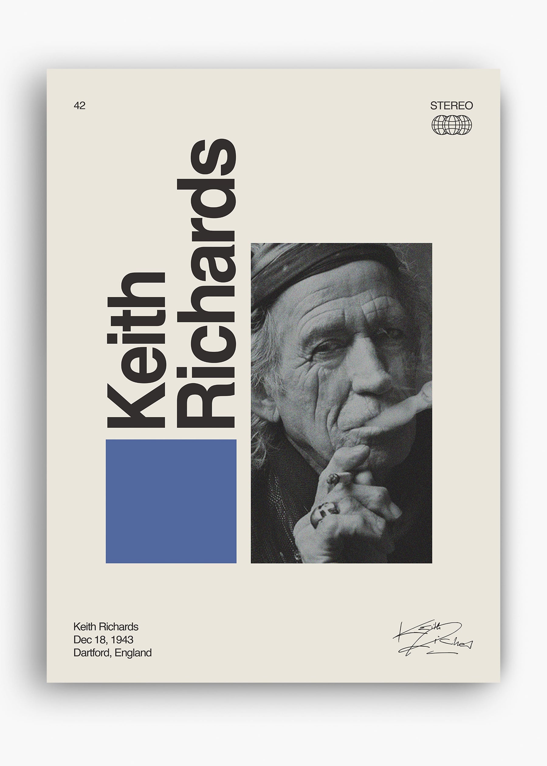 Quadro Signature Keith Richards