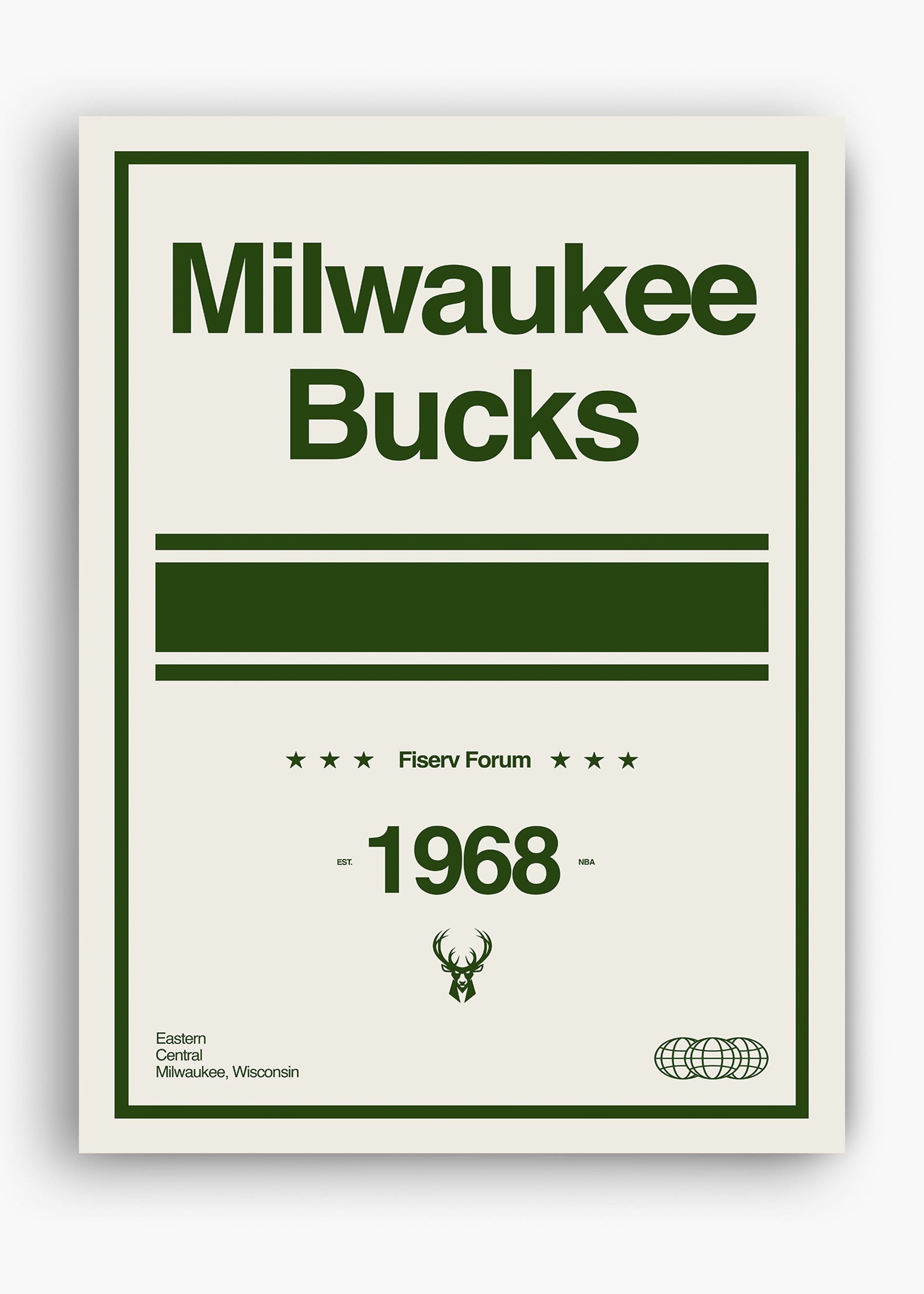 Quadro NBA Milwaukee Bucks