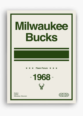 Quadro NBA Milwaukee Bucks