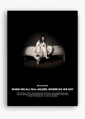 Quadro Billie Eilish When We All Fall Asleep Capa