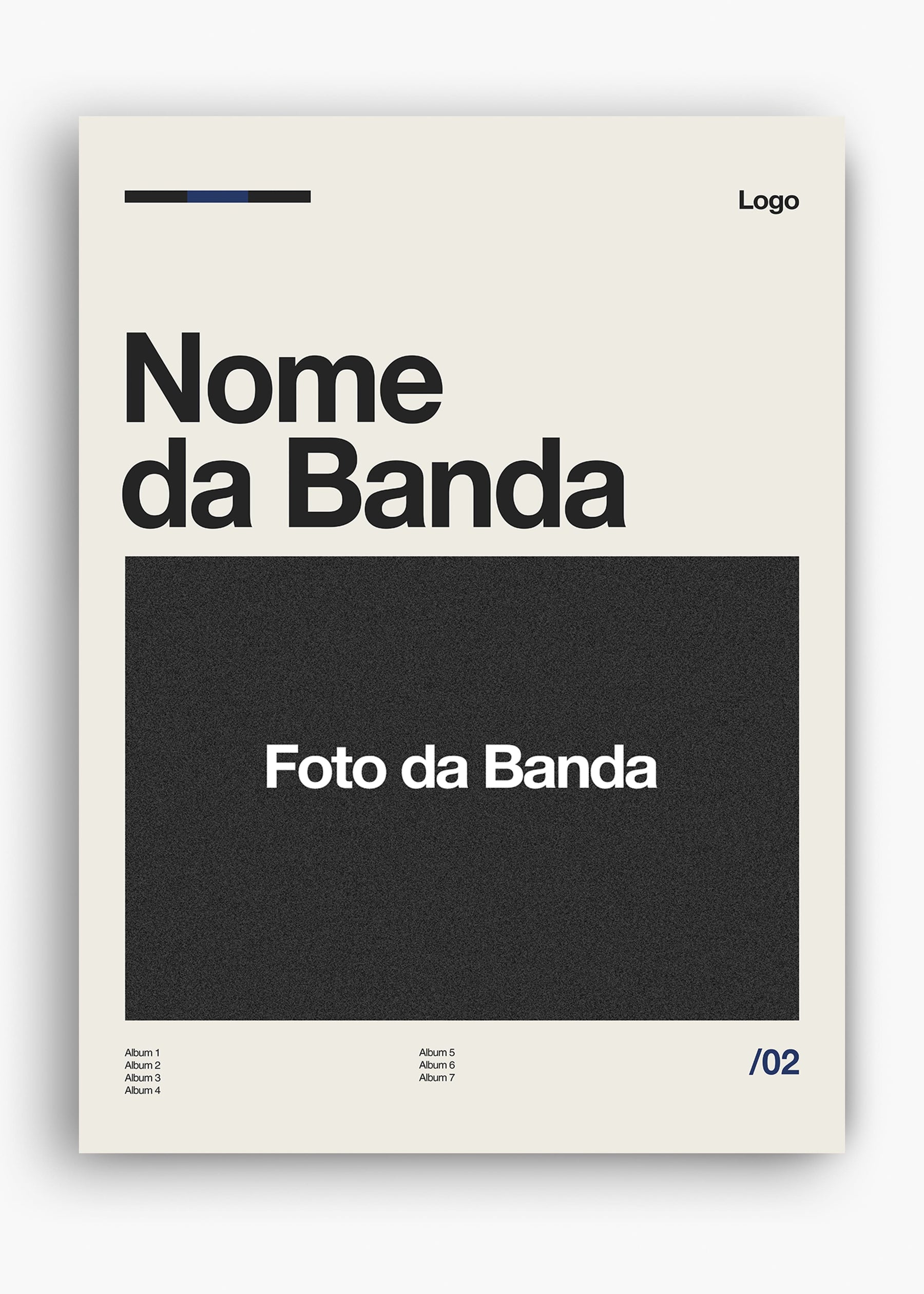 Quadro Personalizável - Bandas / Capas