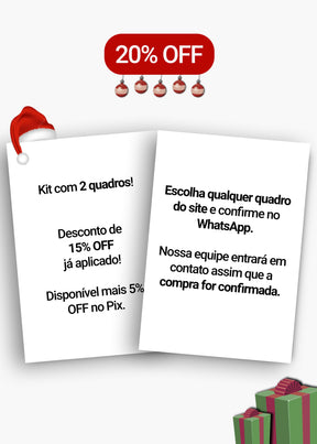 Kit 2 Quadros A Sua Escolha