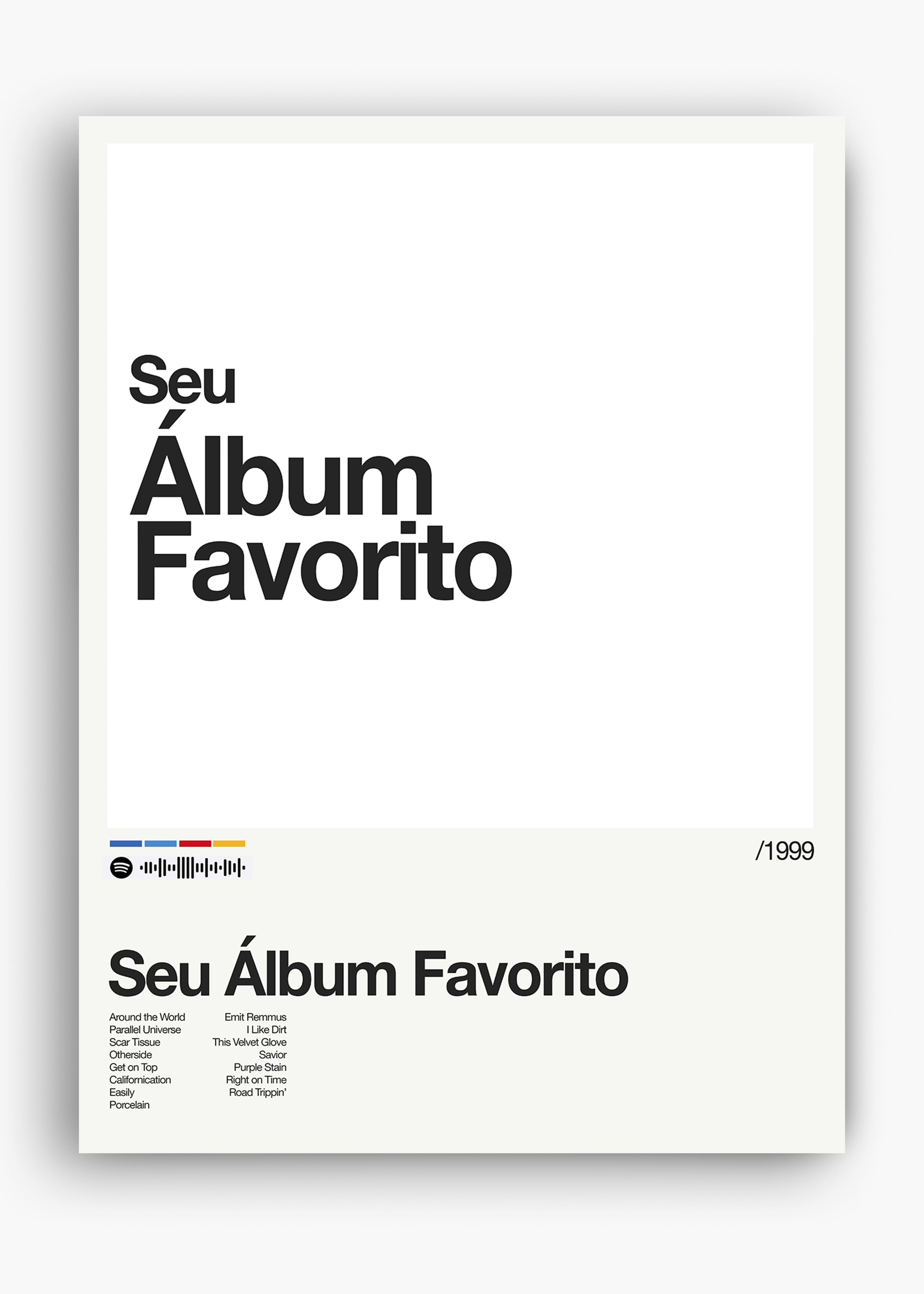 Quadro Spotify Personalizável - Álbum