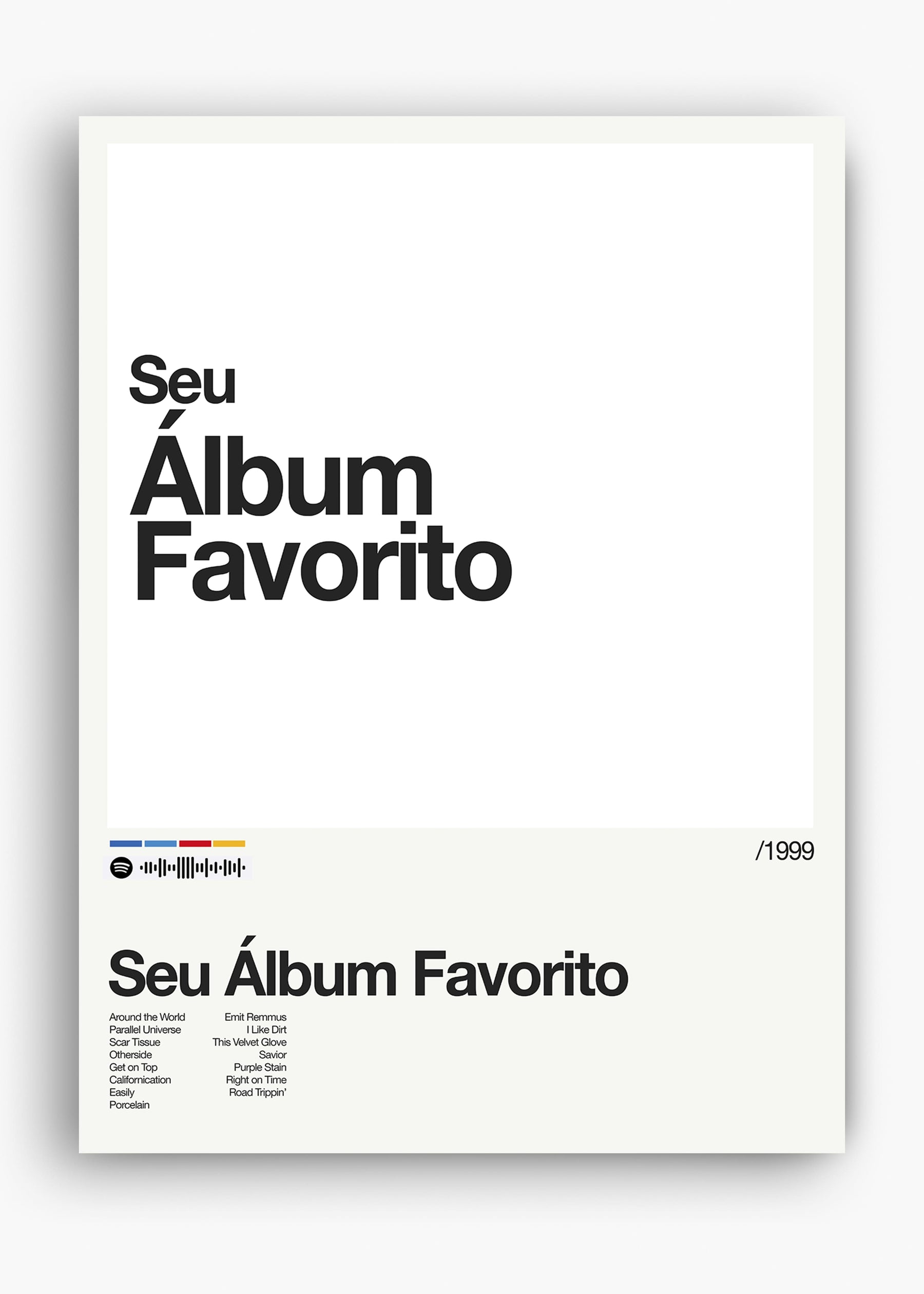 Quadro Spotify Personalizável - Álbum