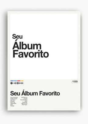 Quadro Spotify Personalizável - Álbum