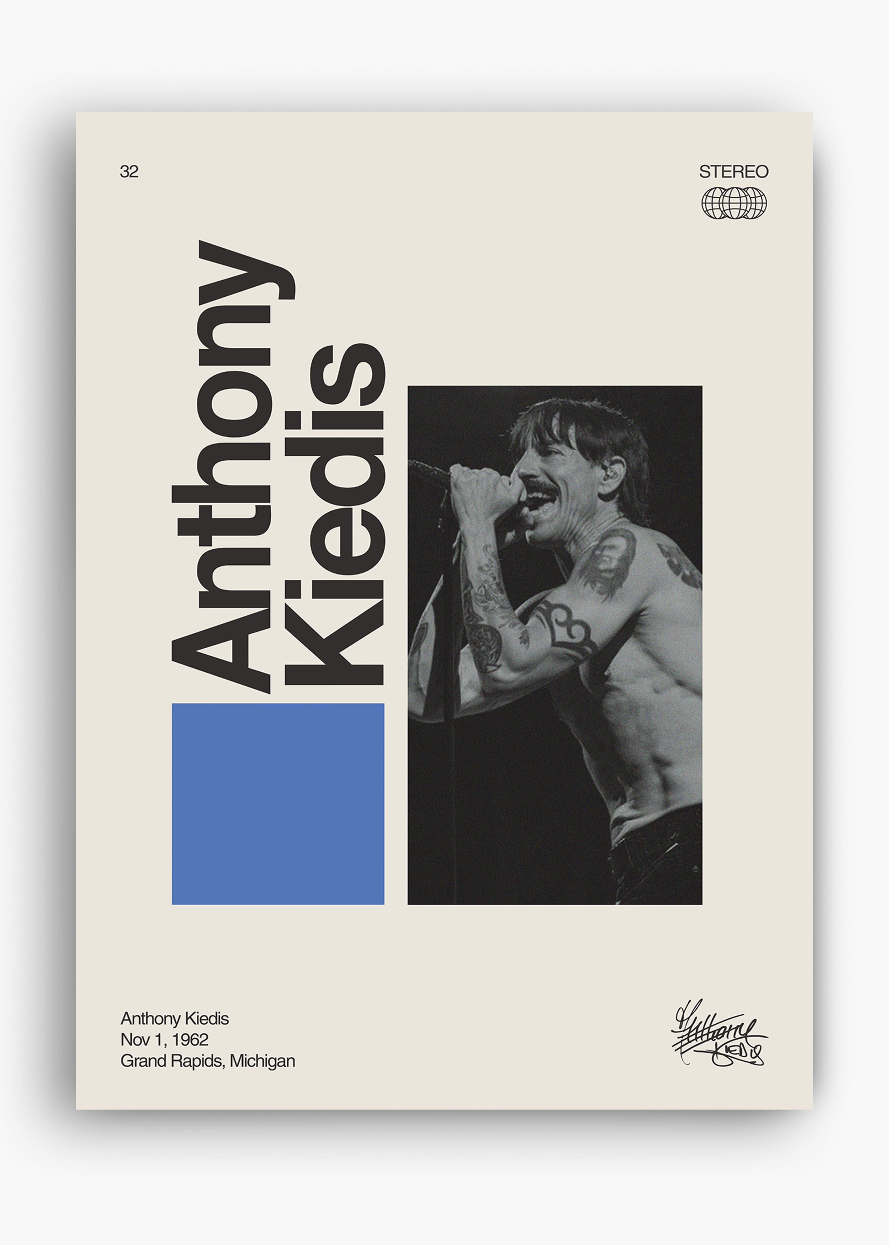 Quadro Signature Anthony Kiedis