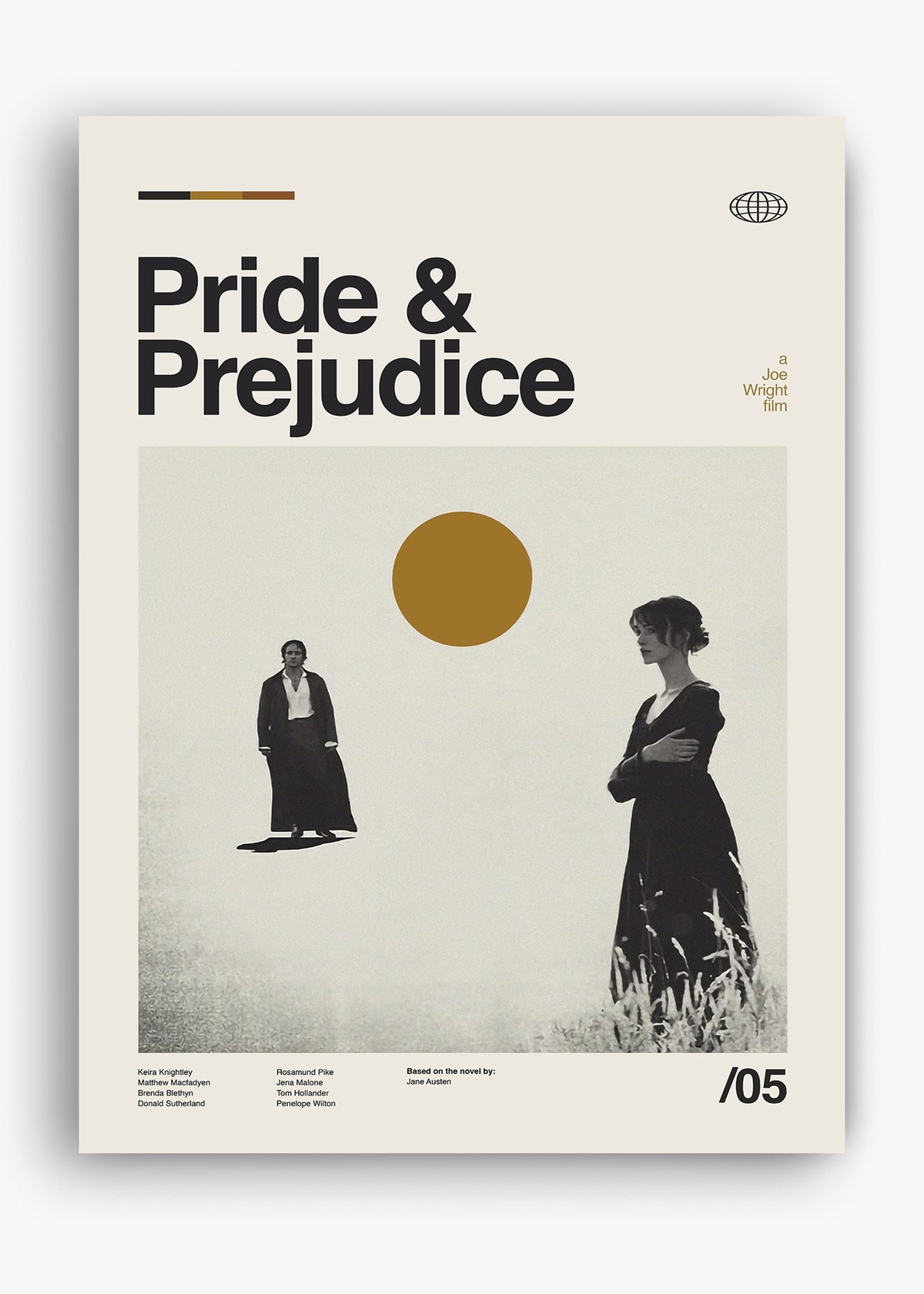 Quadro decorativo Orgulho e Preconceito — arte de cinema para parede | Cübe Quadros