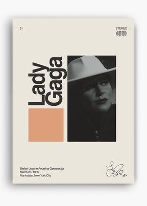 Quadro Signature Lady Gaga