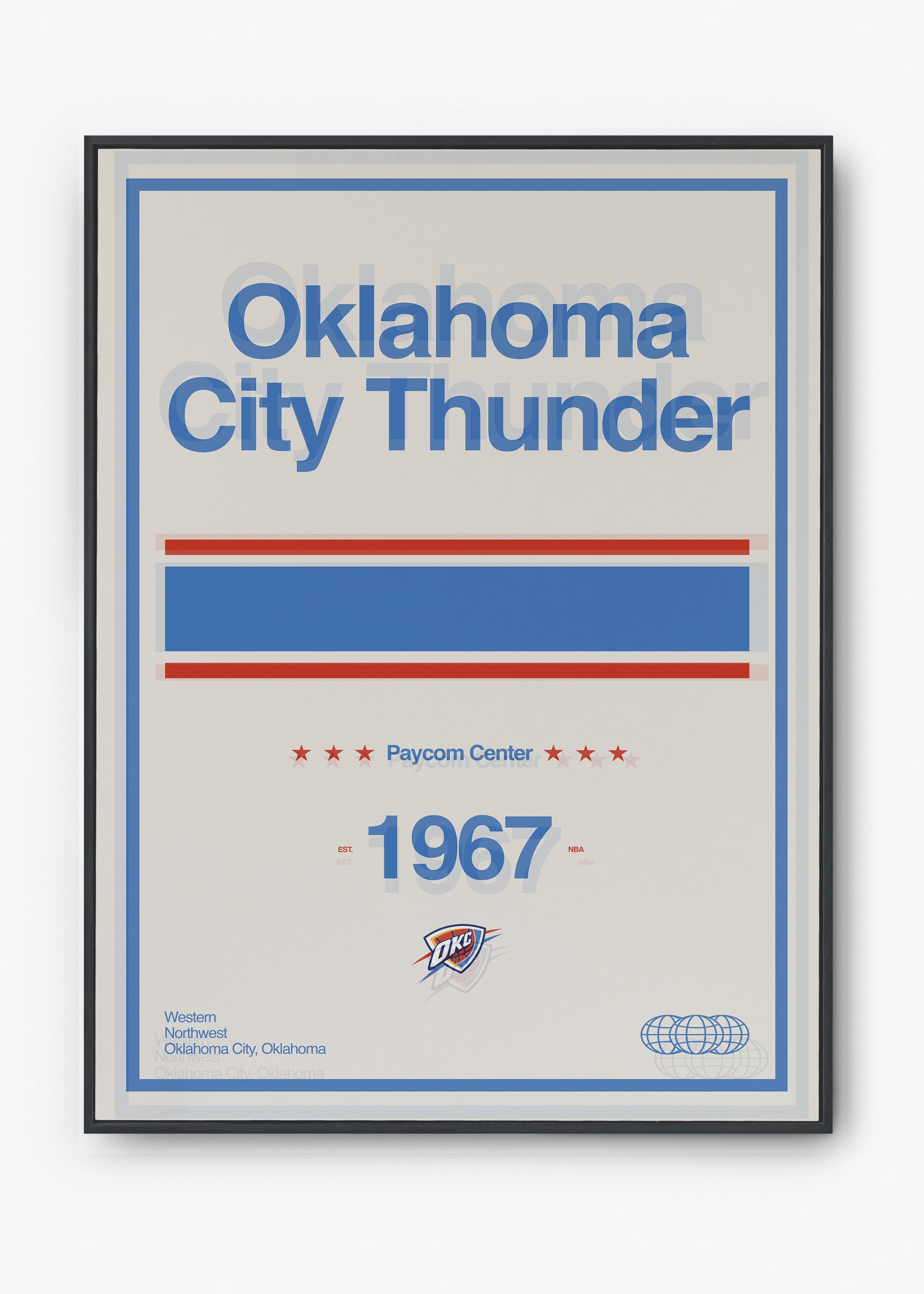 Quadro NBA Oklahoma City Thunder