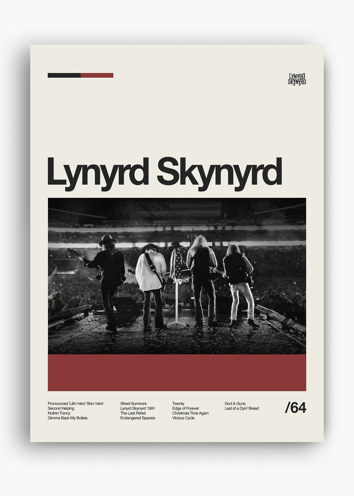 Quadro Lynyrd Skynyrd Banda