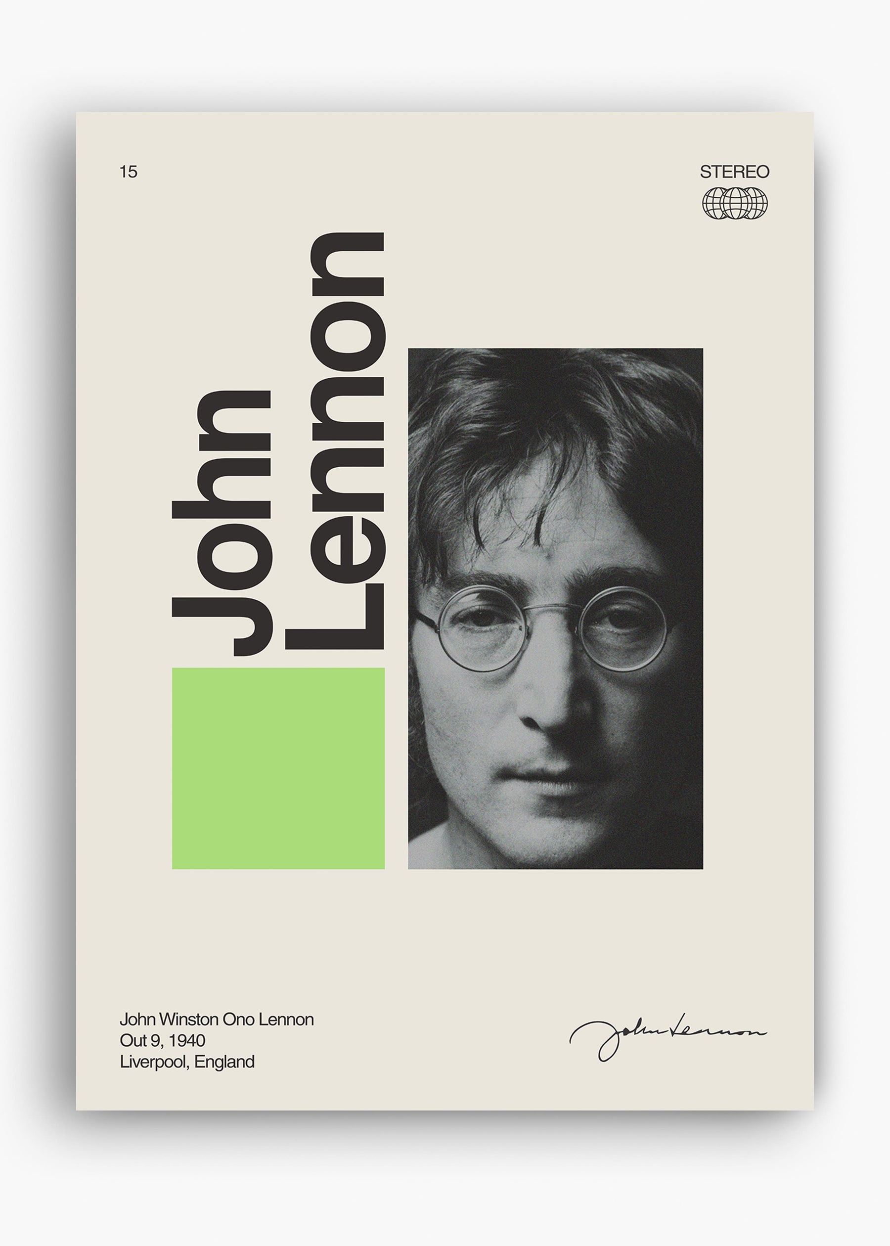 Quadro Signature John Lennon