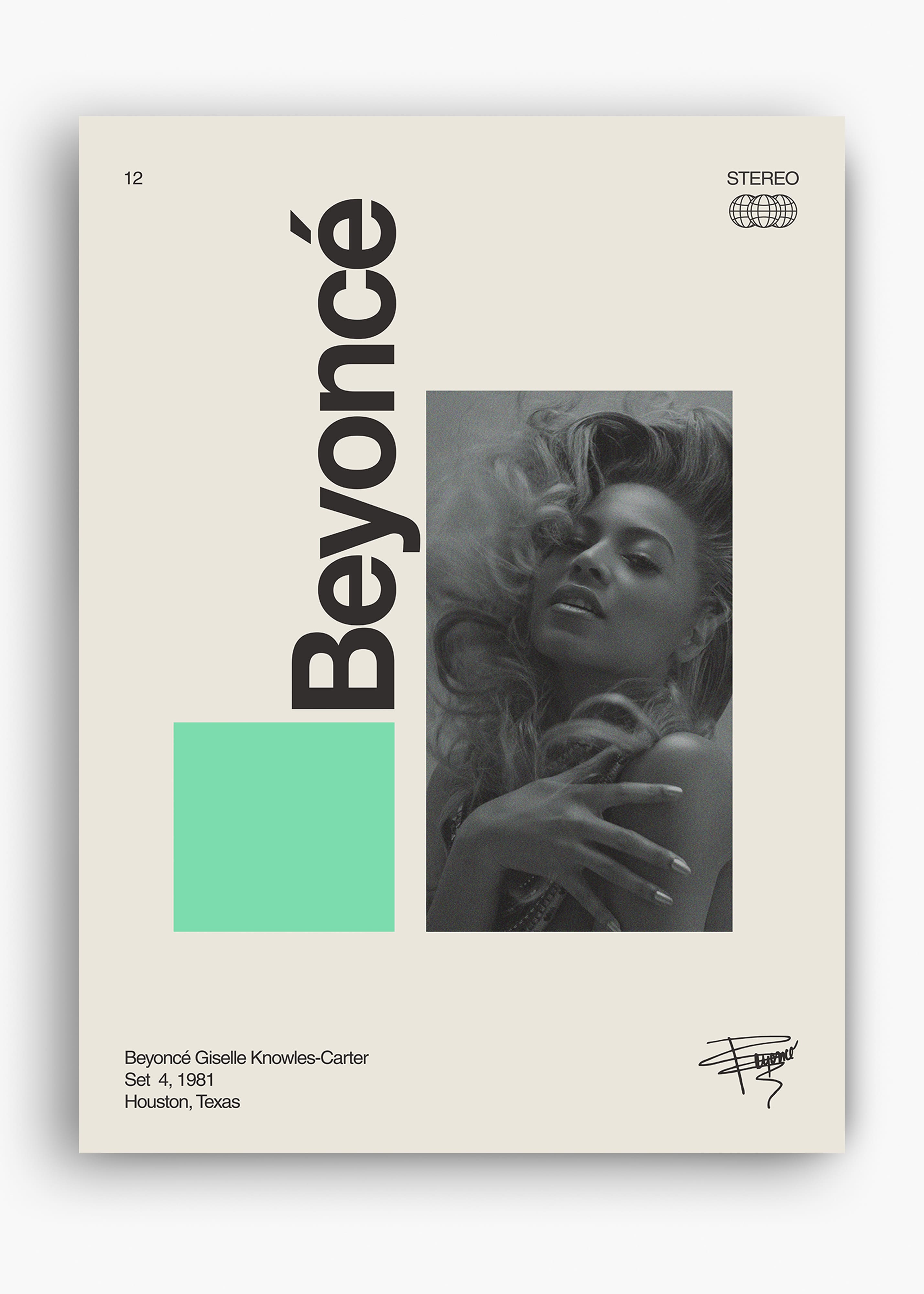 Quadro Signature Beyoncé