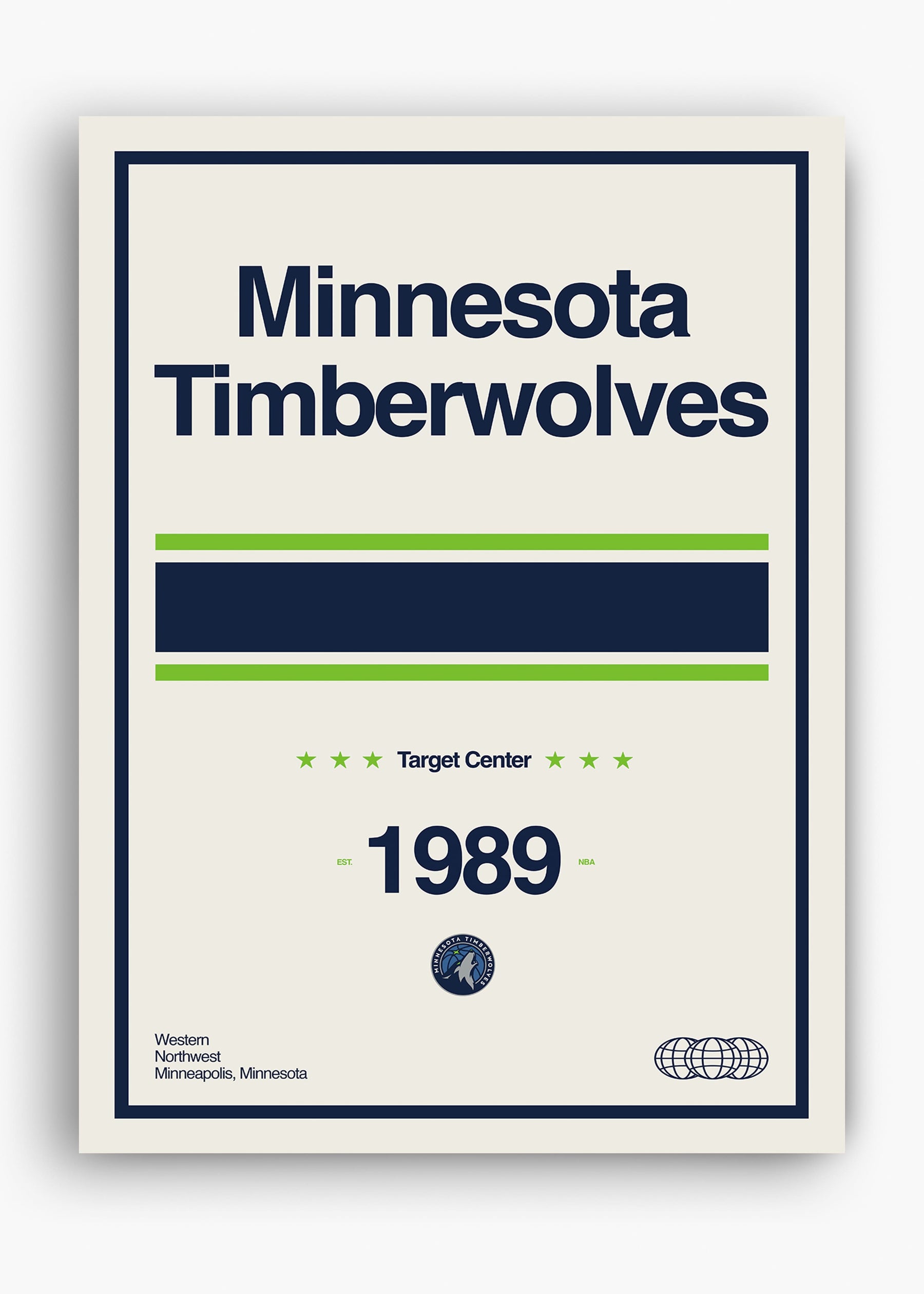 Quadro NBA Minnestoa Timberwolves