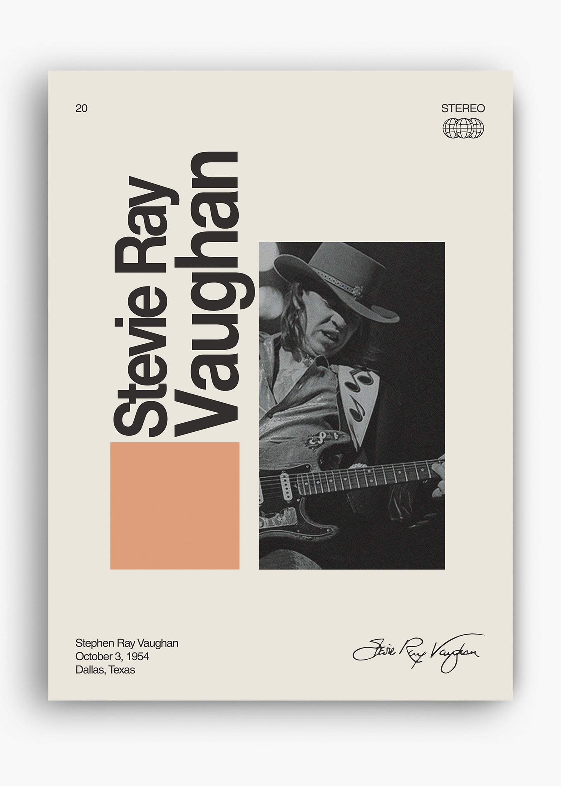 Quadro Signature Stevie Ray Vaughan
