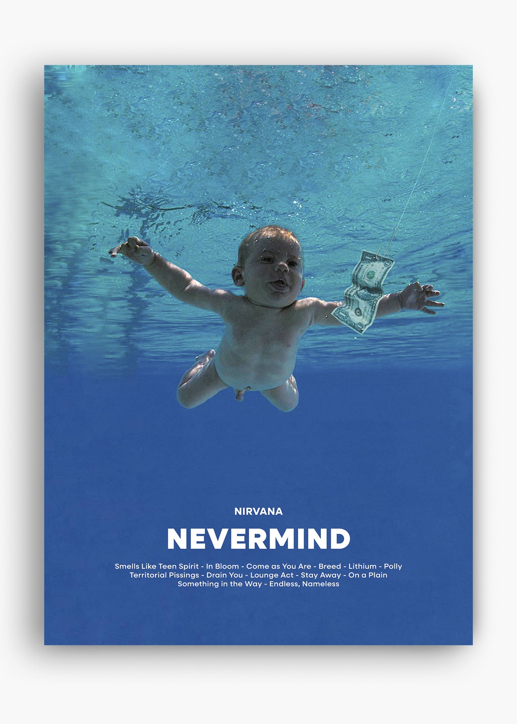 Quadro Nirvana Nevermind Capa