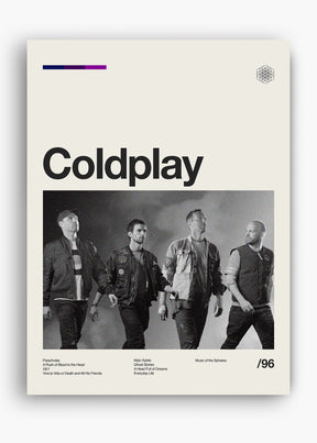 Quadro Coldplay Banda