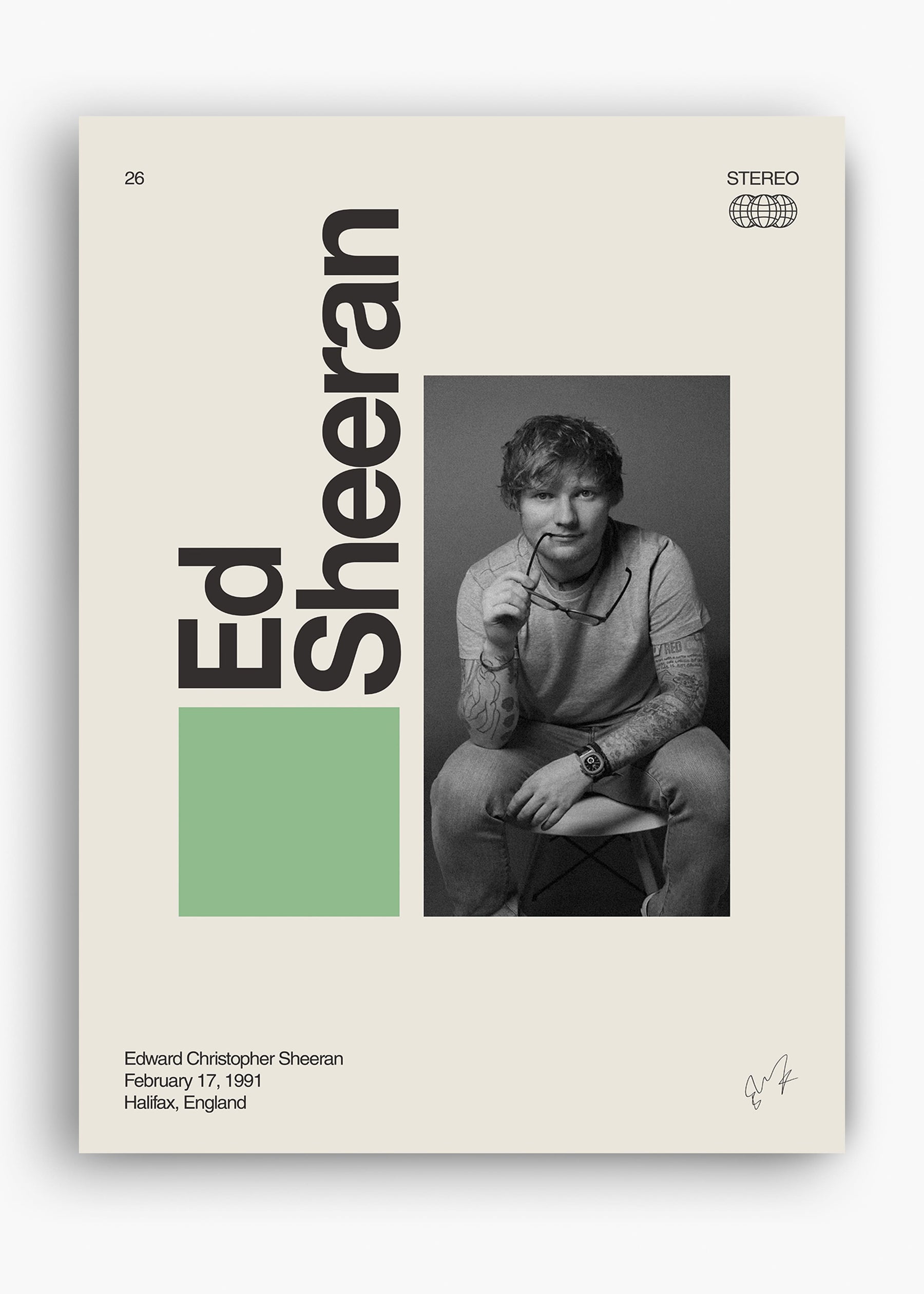 Quadro Signature Ed Sheeran