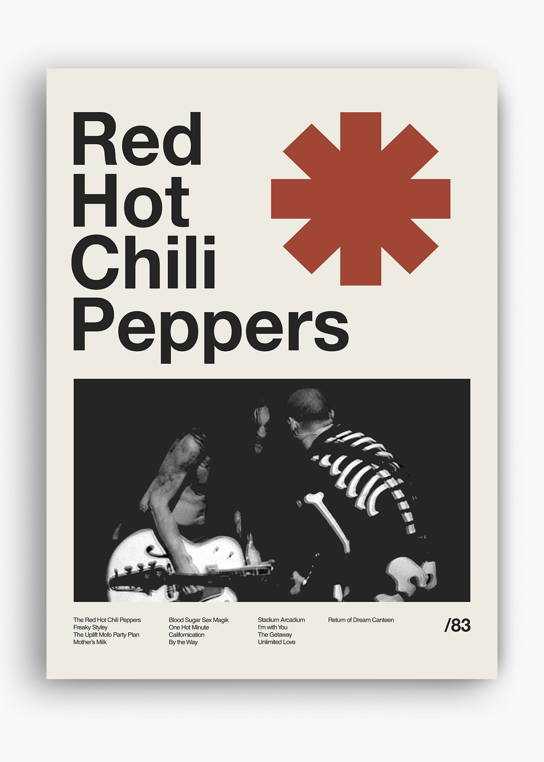 Quadro Red Hot Chili Peppers Banda