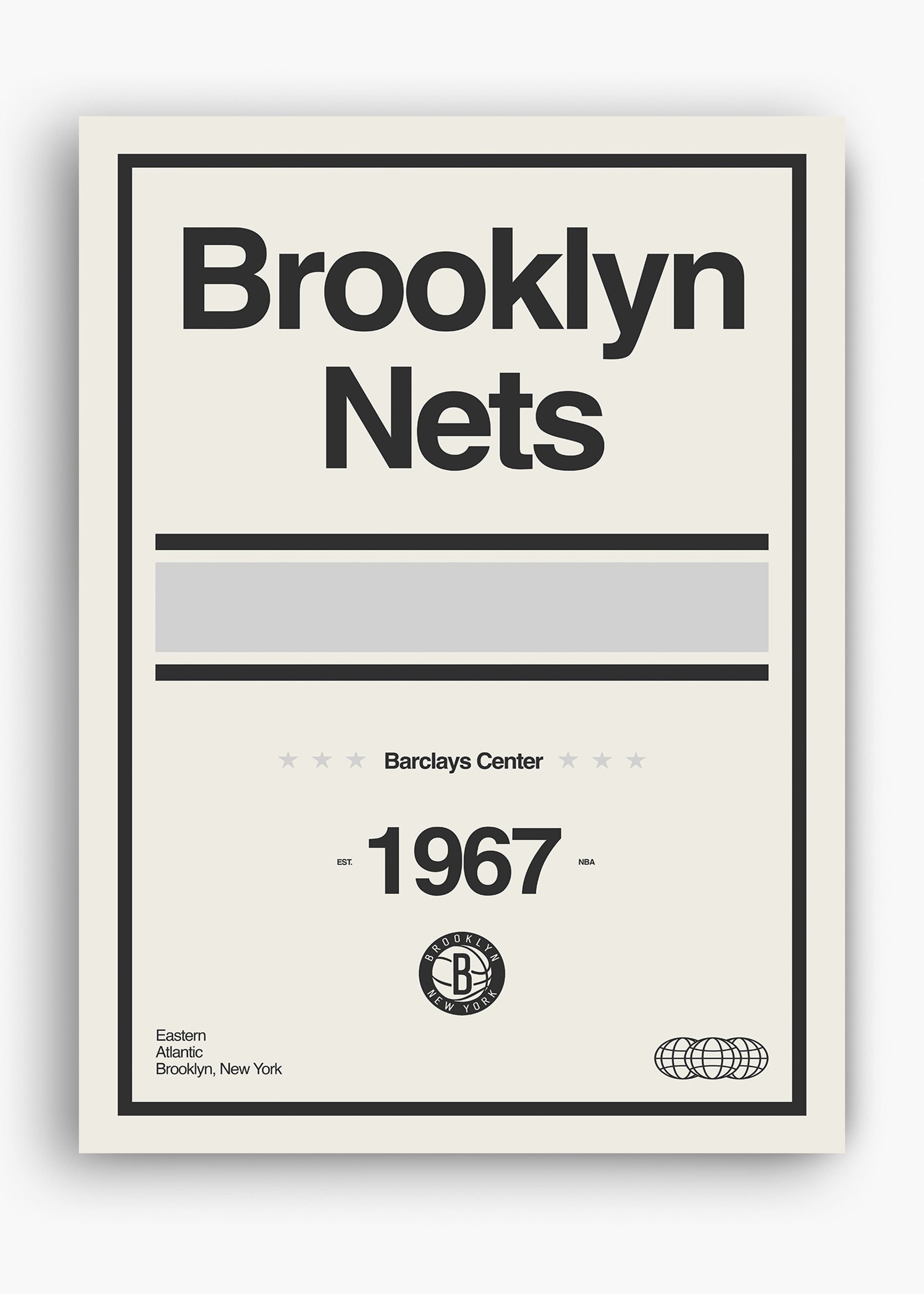 Quadro NBA Brooklin Nets