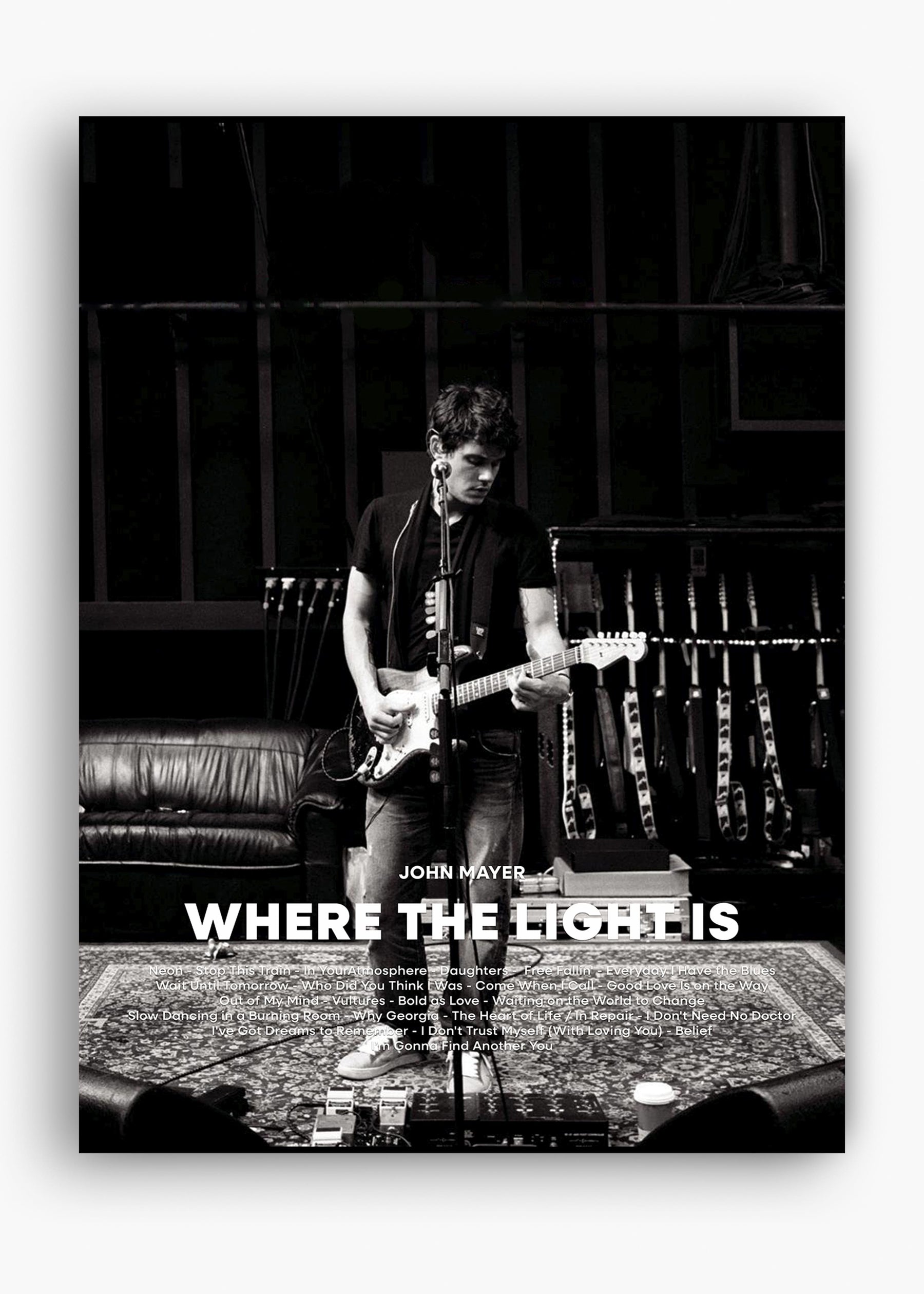Quadro John Mayer Where The Light Is Capa