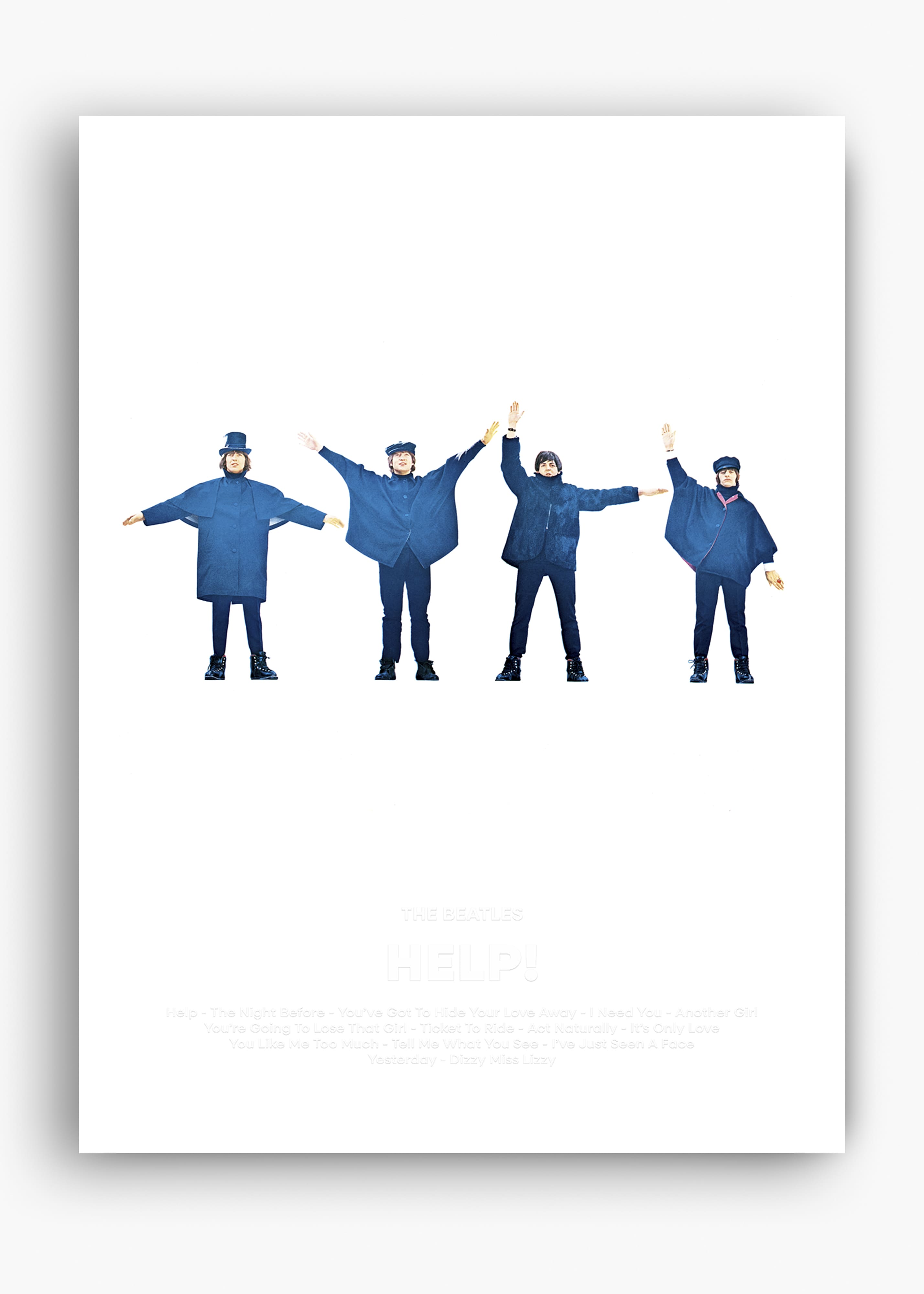 Quadro The Beatles Help Capa