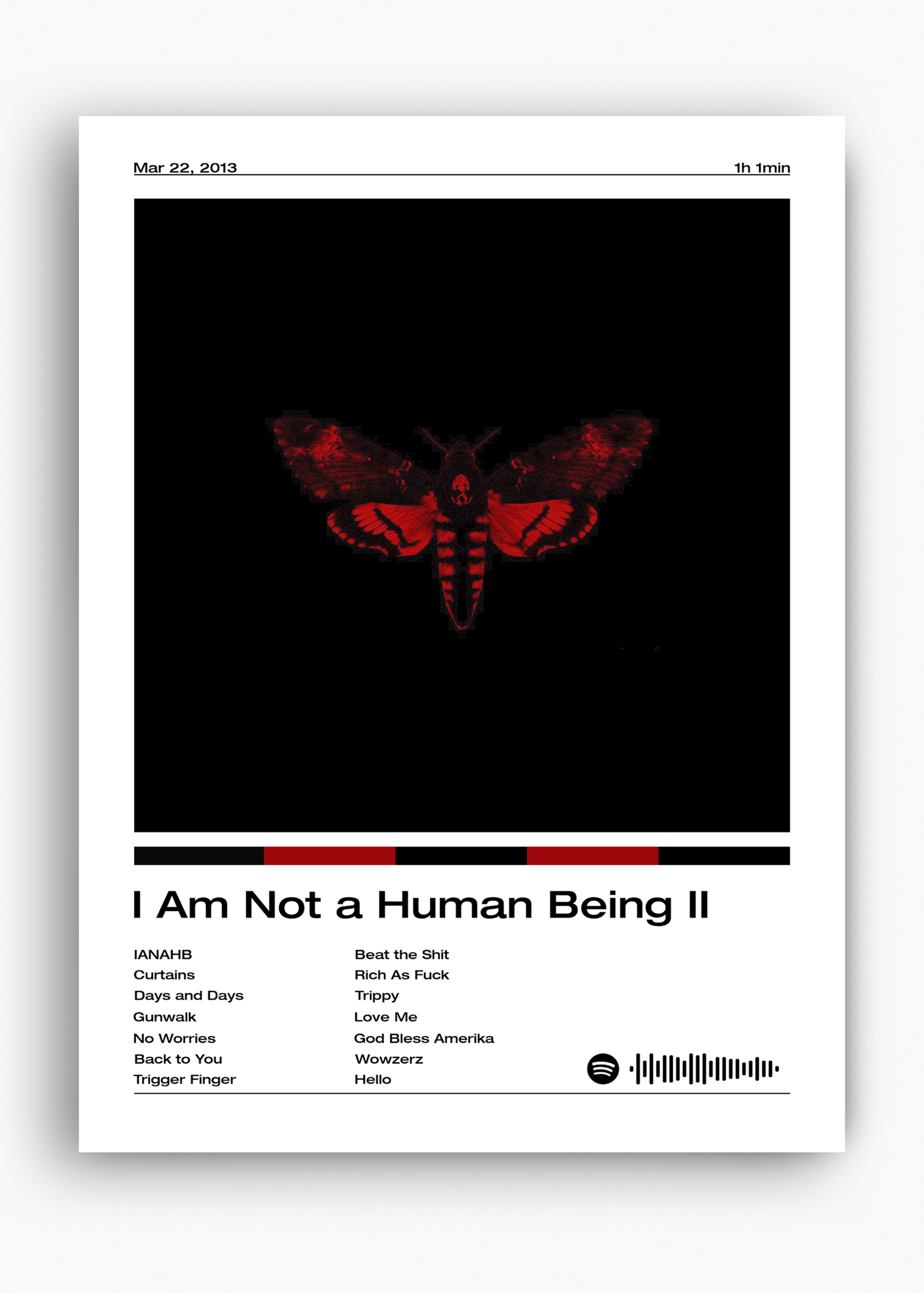 Quadro Lil Wayne I Am Not a Human Being II - 10