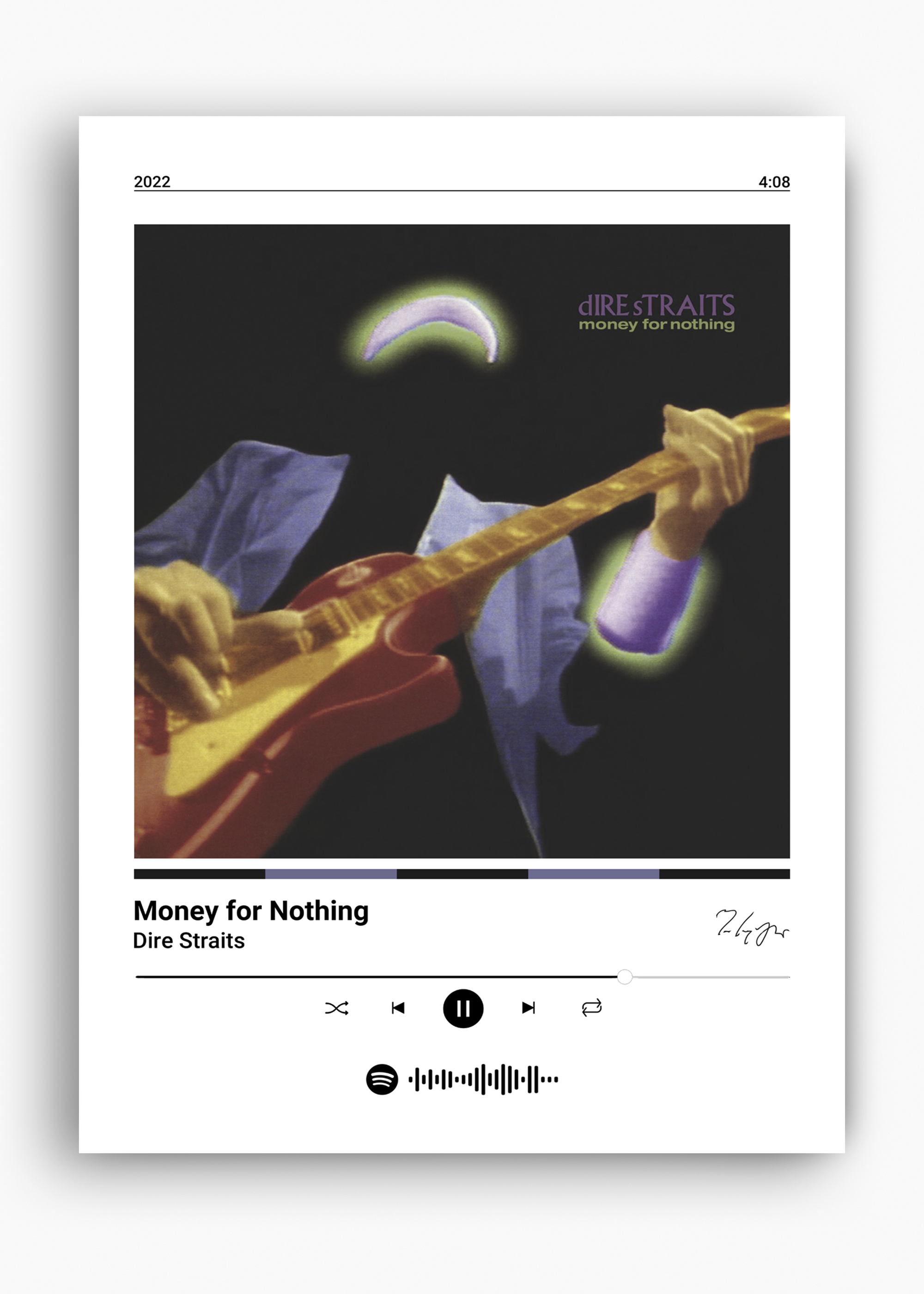Quadro Dire Straits Money for Nothing - 10