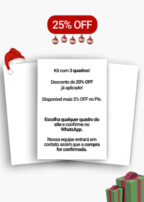 Kit 3 Quadros A Sua Escolha
