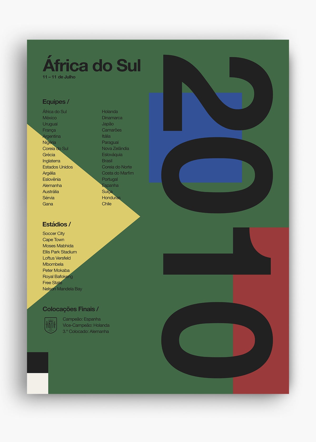 Quadro Copa do Mundo África Do Sul 2010