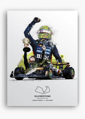 Quadro Lando Norris Silverstone 2025