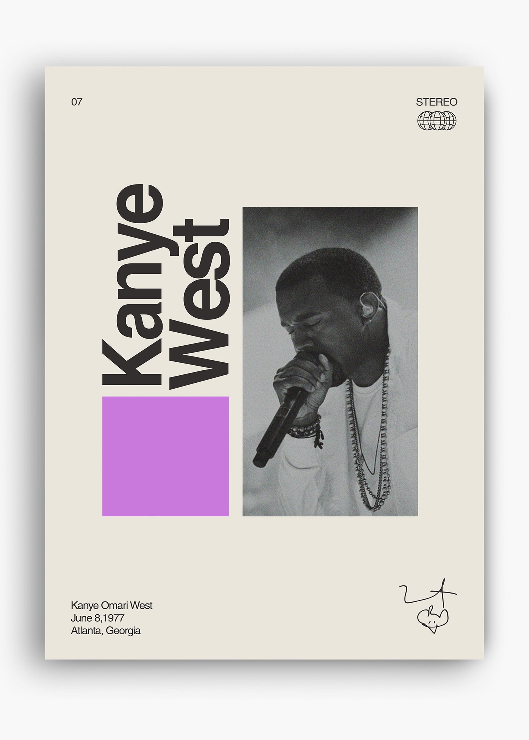 Quadro Signature Kanye West