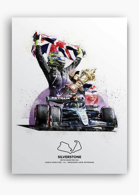 Quadro Lewis Hamilton - Silverstone 2024