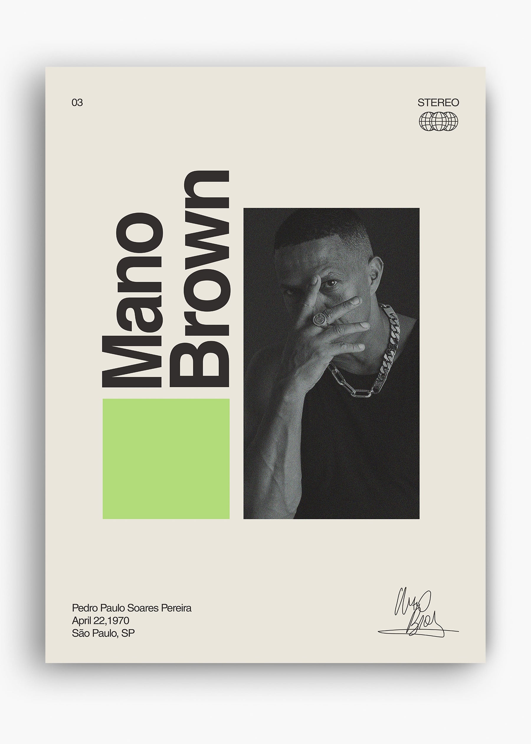 Quadro Signature Mano Brown