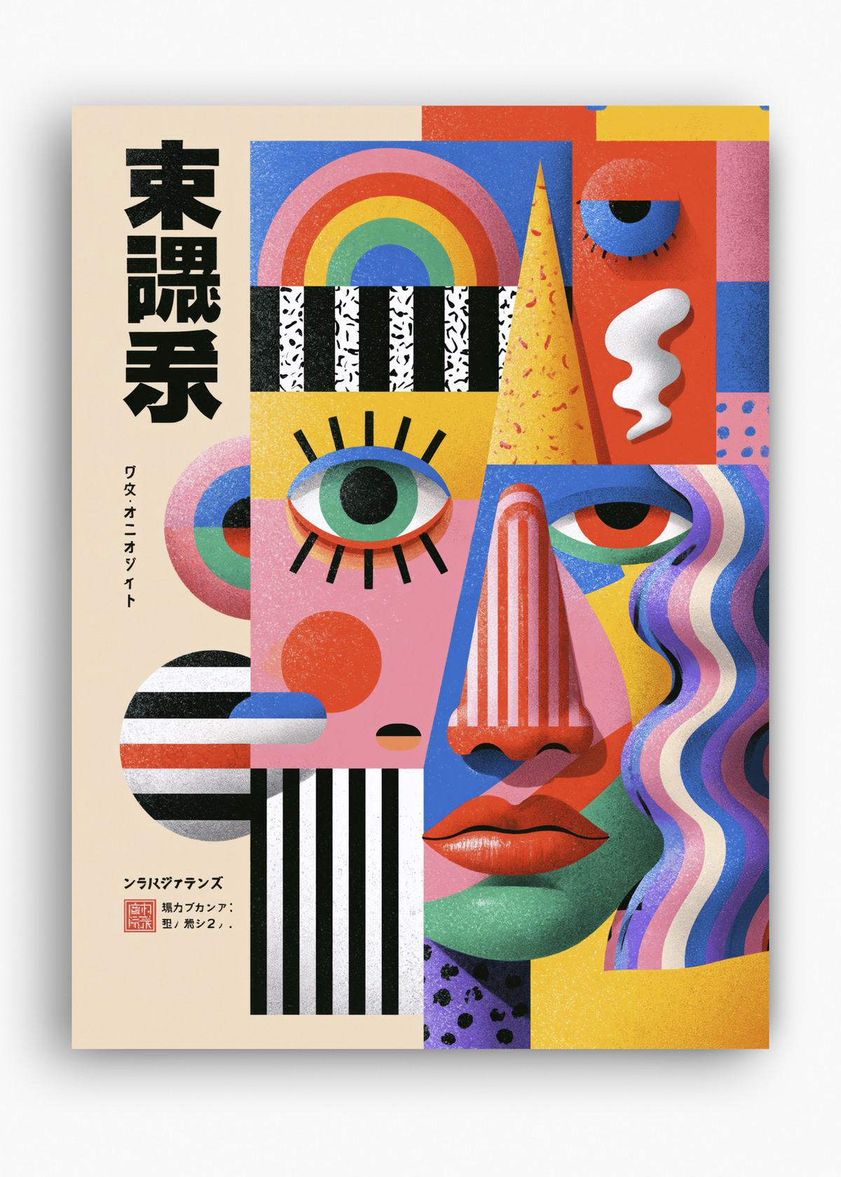 Quadro Japonês Pop Face - 10