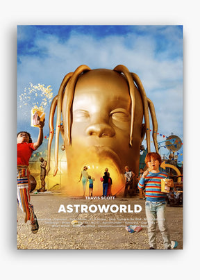 Quadro Travis Scott Astroworld Capa Capa